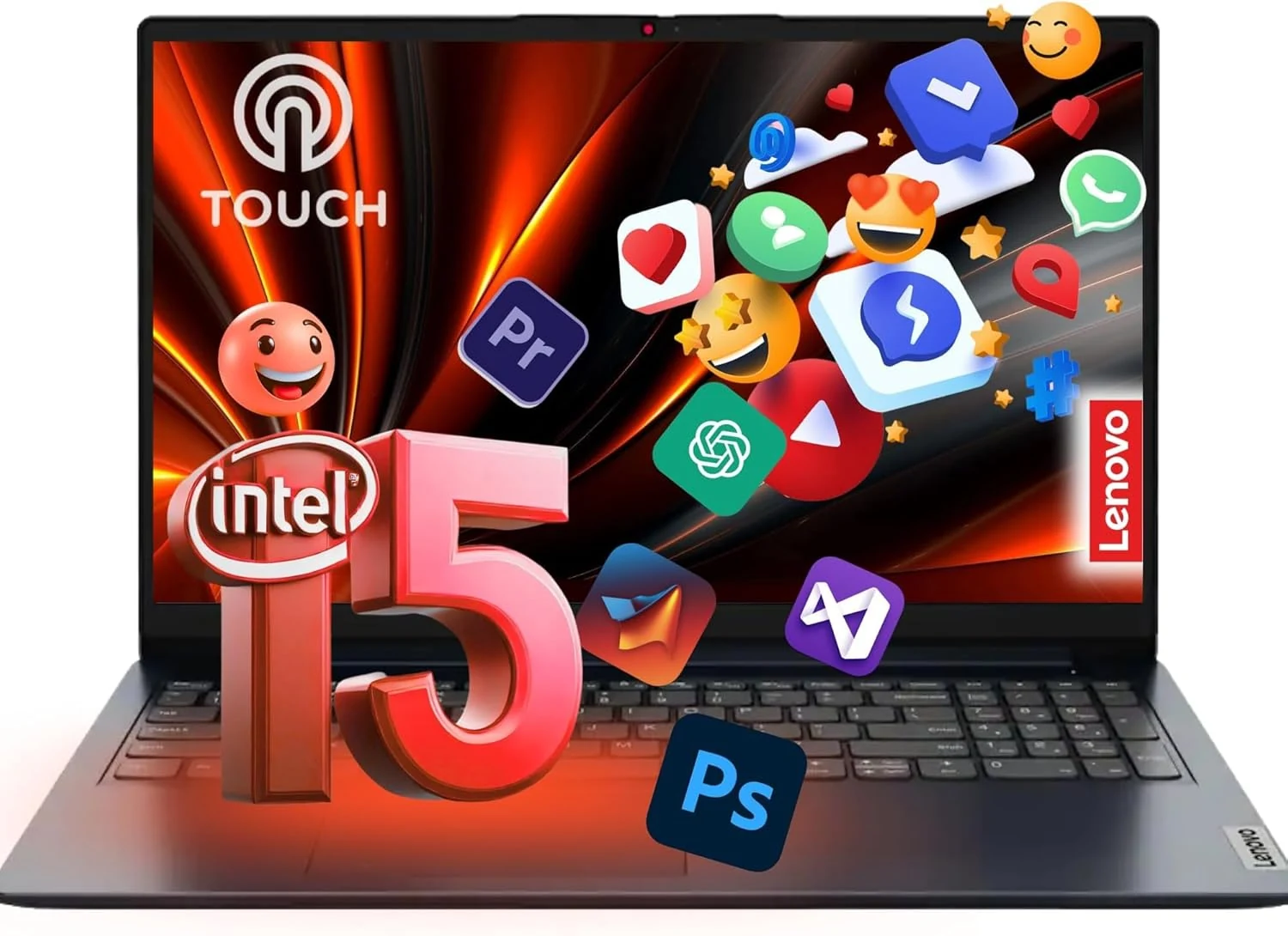 Lenovo IdeaPad 15.6" FHD Touchscreen Business Laptop with Lifetime Web Office 365