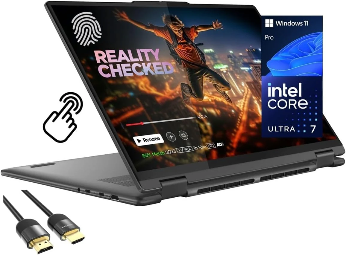 Lenovo Yoga 7i 2-in-1 Laptop, 16" 2K Touchscreen Display, Core Ultra 7 155U