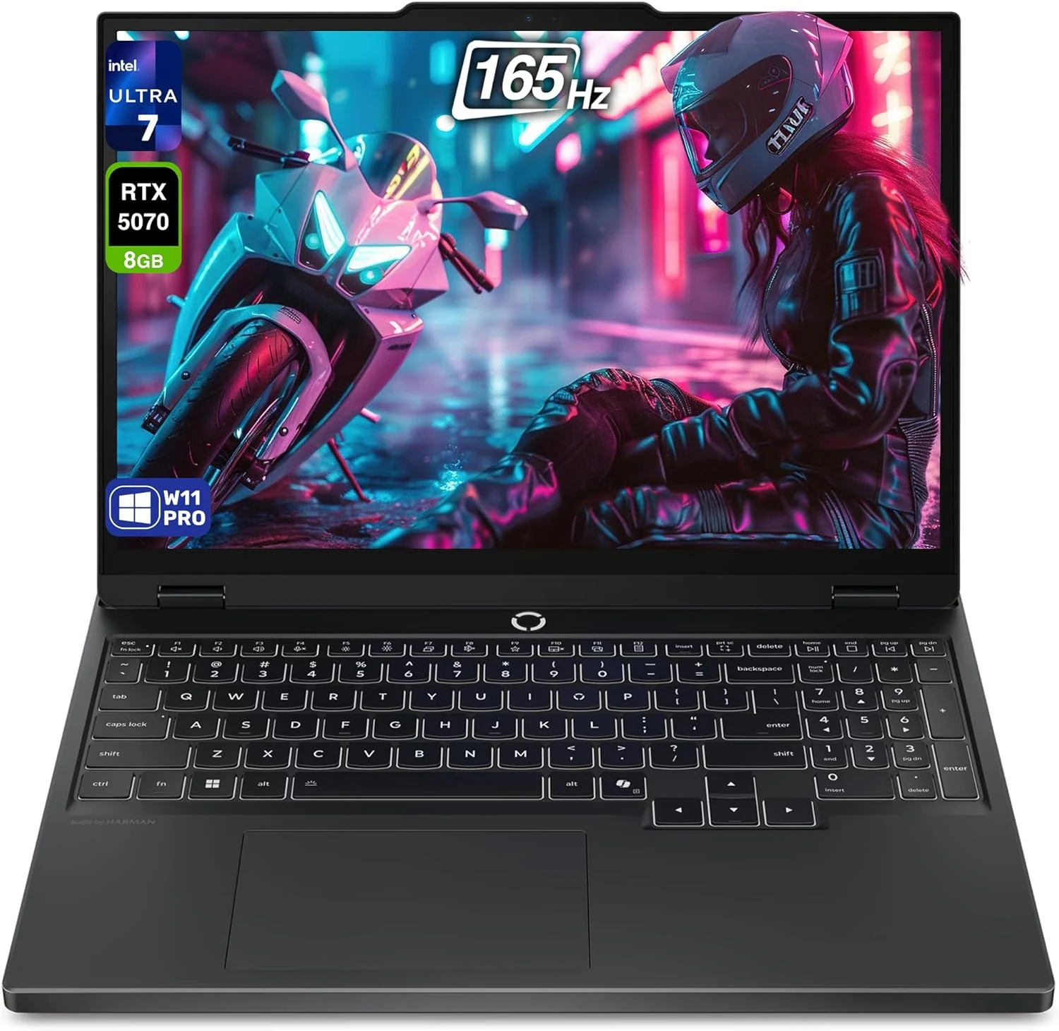 Lenovo Legion 5i Gen 10 Gaming Laptop, Intel Ultra 7-255HX, 32 GB DDR5 RAM, 1 TB PCIe SSD, 15.1" WQXGA (2560x1600) Display, Nvidia G-Force RTX 5070, 24-Zone RGB Keyboard, W11 Pro, Eclipse Black