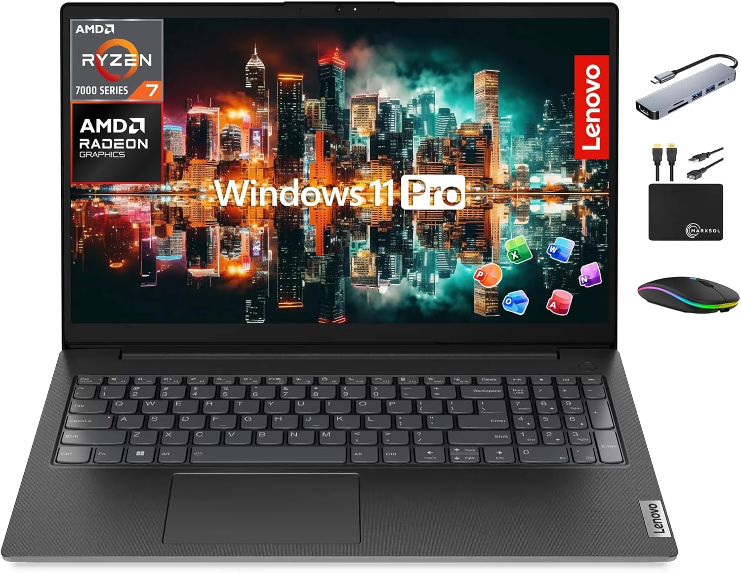 Lenovo V15 Flagship Laptop for 2025 Business Student, 15.6” FHD