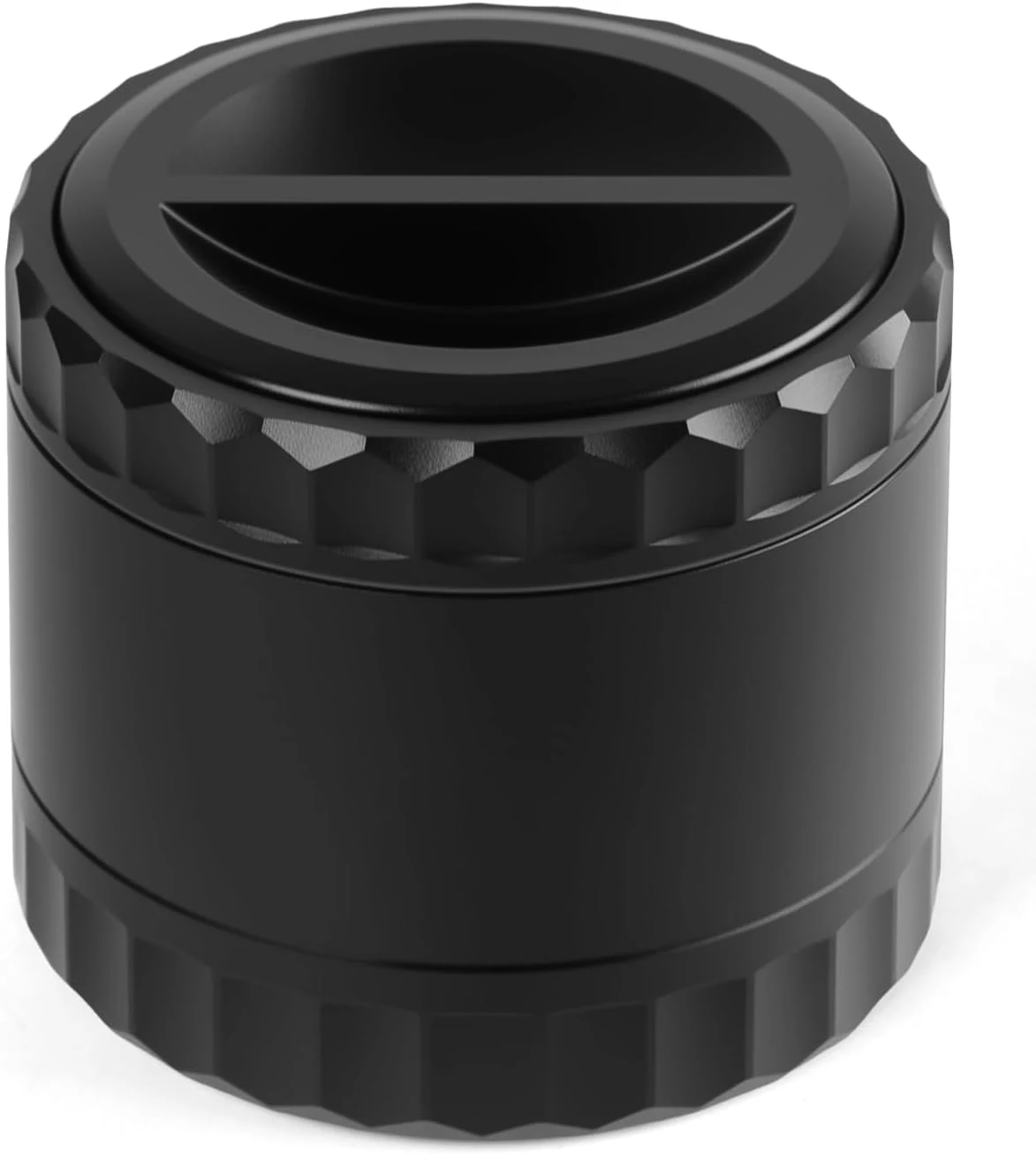 2.5" Grinder [Aluminum] 3-Piece 4-Parts Grinder for Kitchen Spice with Top Storage, Anti-jamming Teeth & Large Bottom Chamber