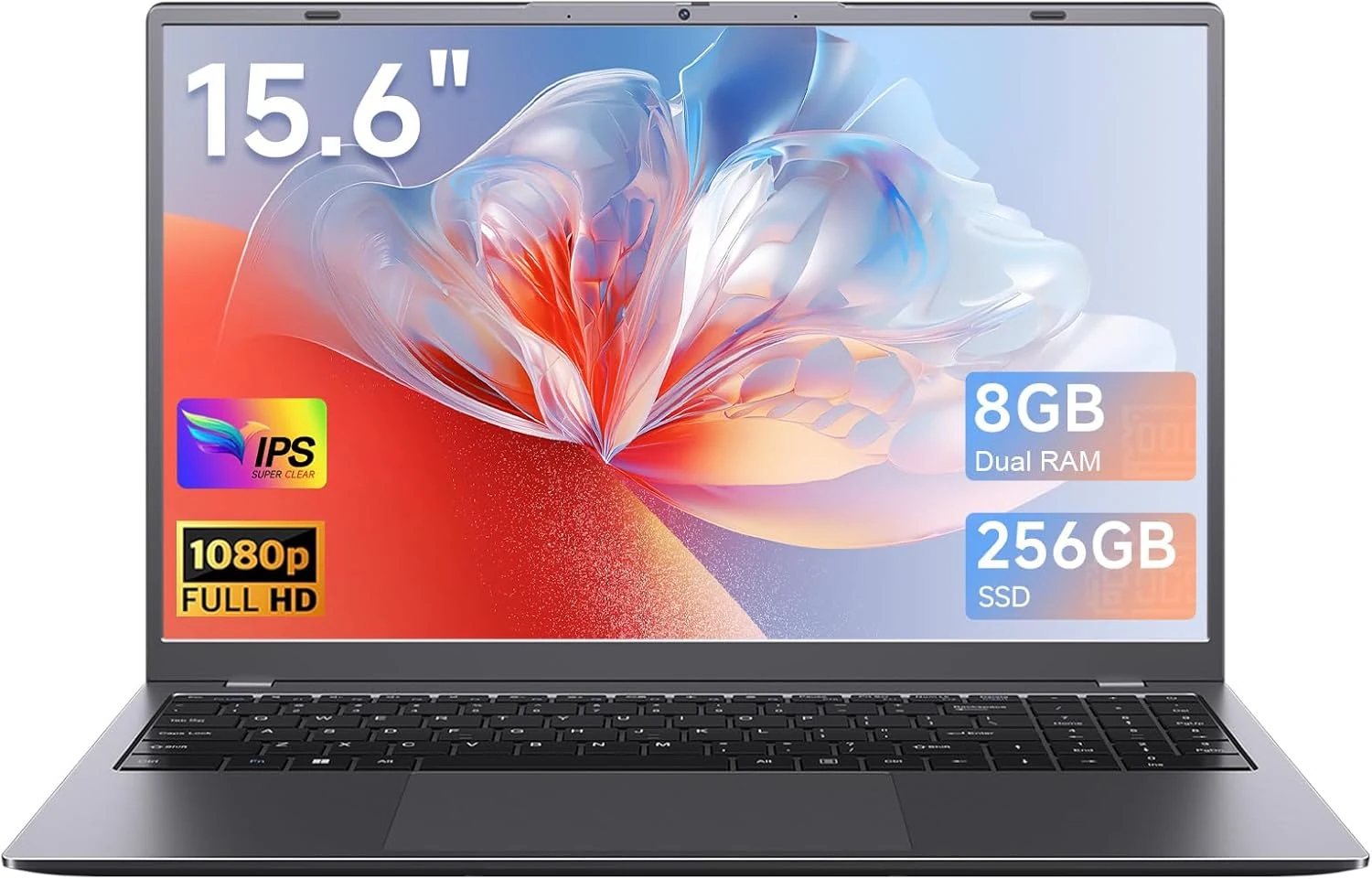 Laptop Computer 15.6 Inch, 8GB RAM 256GB SSD, Pentium 6500Y Processor (HYYUO)