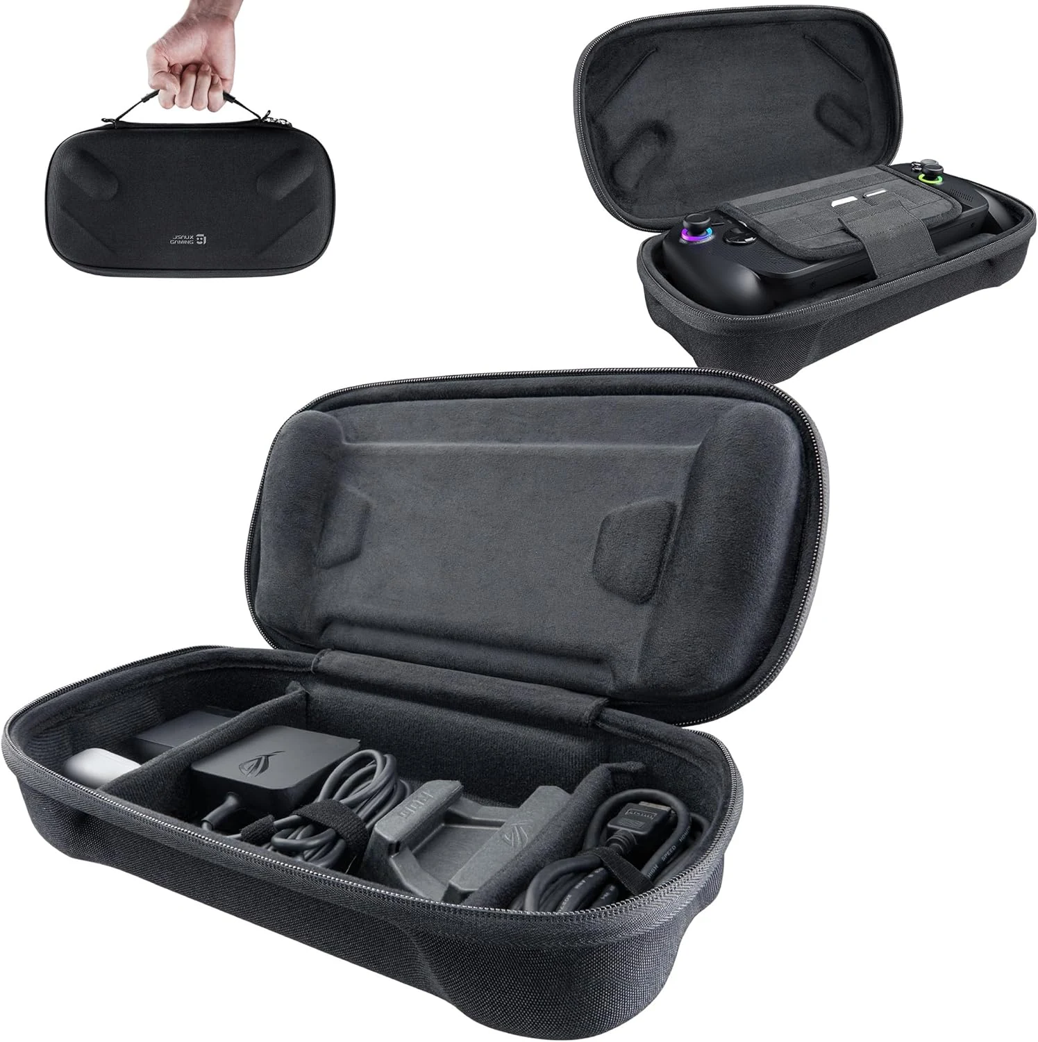 JSAUX Carrying Case for ROG Xbox Ally / ROG Xbox Ally X (2025) Double-Decker, Protective Hard Shell