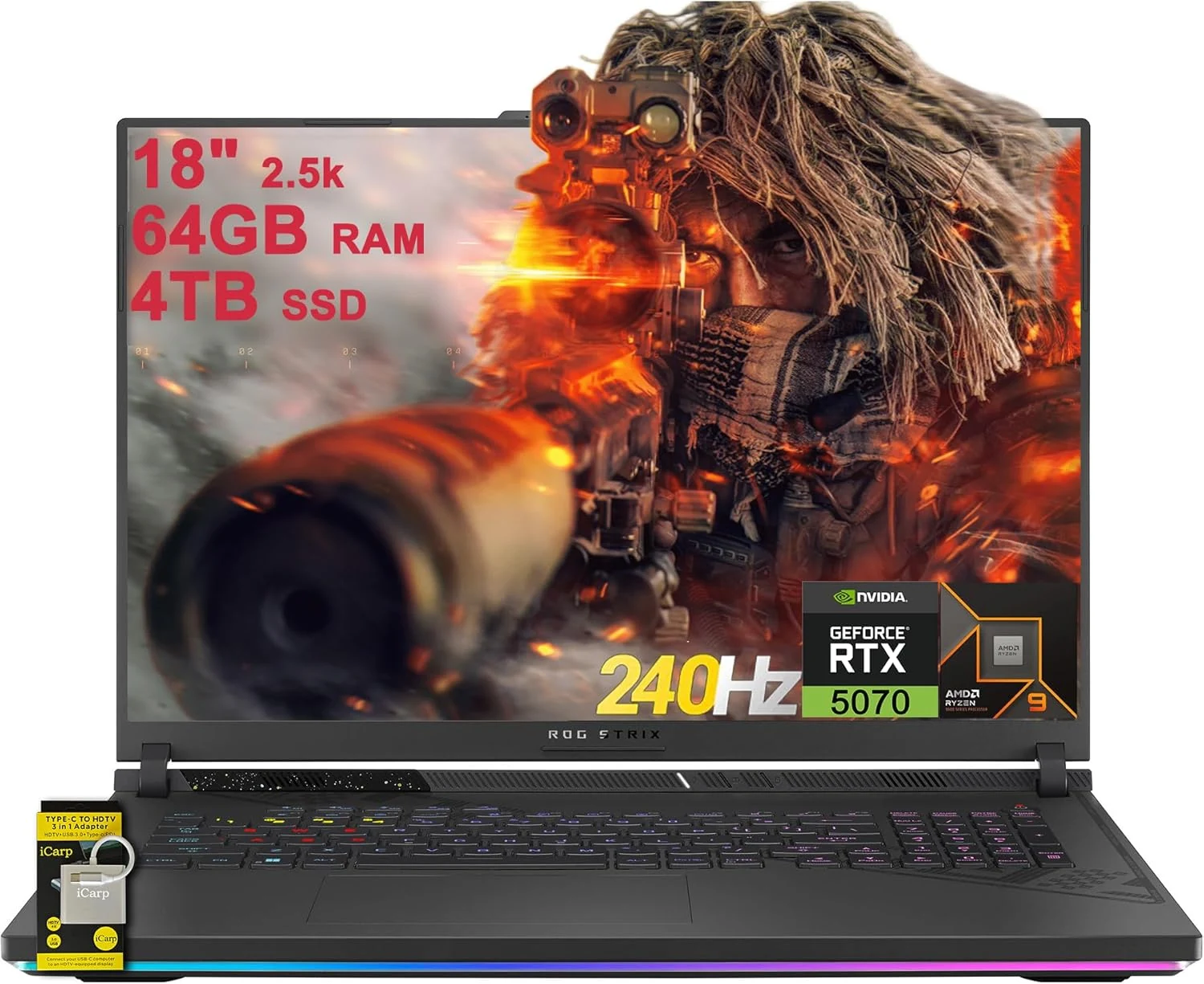 ASUS ROG Strix G18 G814 Gaming Laptop 18" 2.5k (2560x1600)