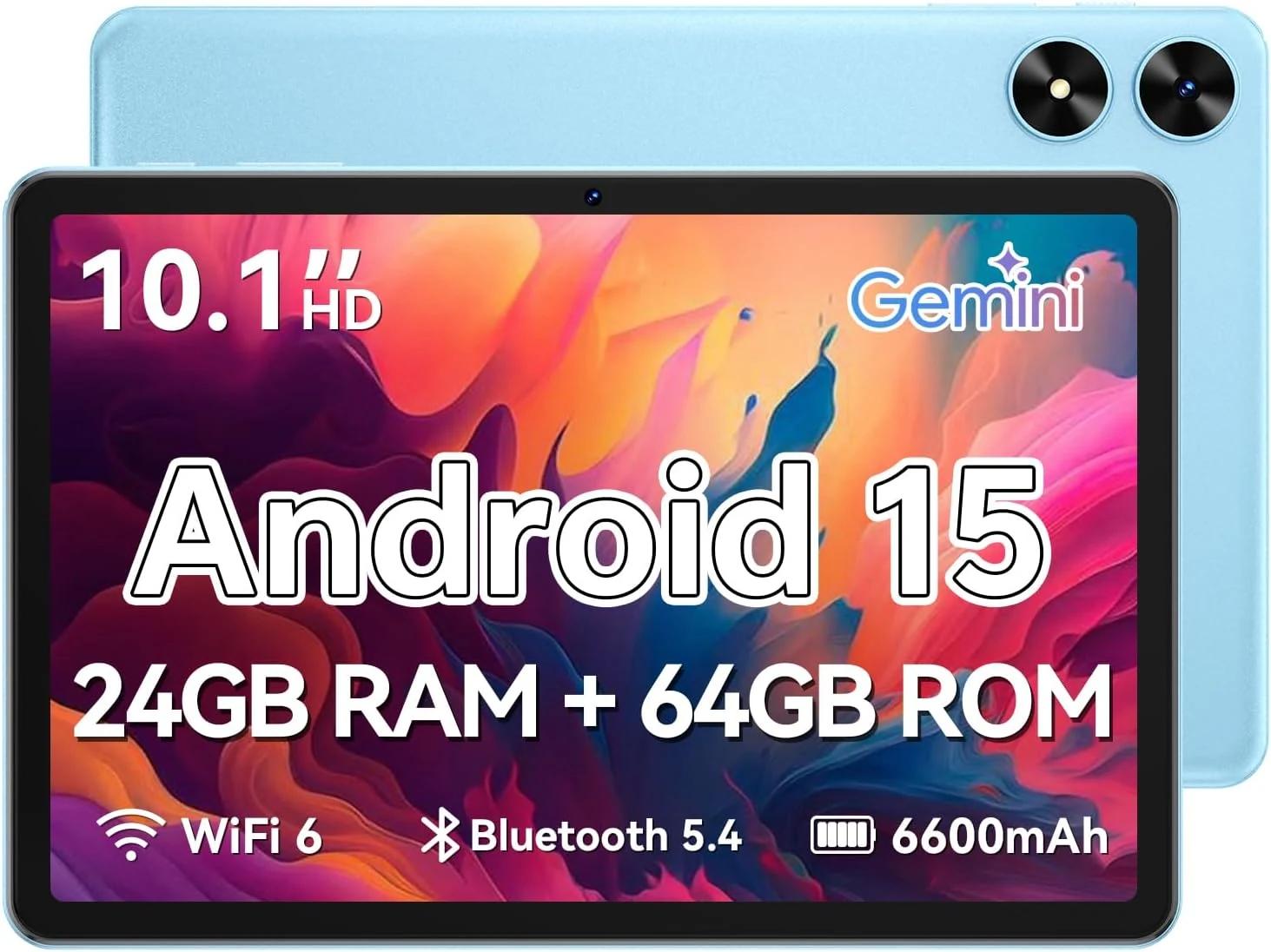 SHARECLOUD Tablet 10.1 inch (Android 15) with 24GB RAM + 64GB Storage, 1TB Expandable, IPS Touch Screen