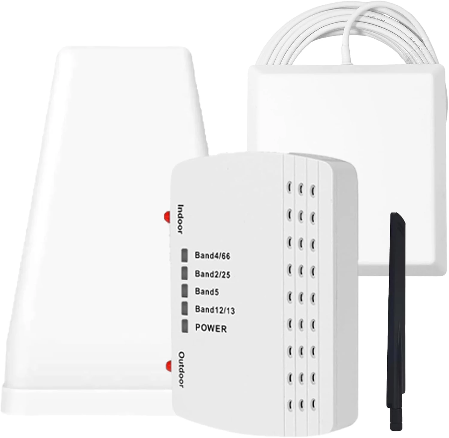 Cell Phone Booster for Home Office | 2 Inside Antennas| Boosts 5G & 4G LTE | Cell Phone Signal Booster for All U.S. Carriers| Up to 8000 Sq.Ft | FCC Approved