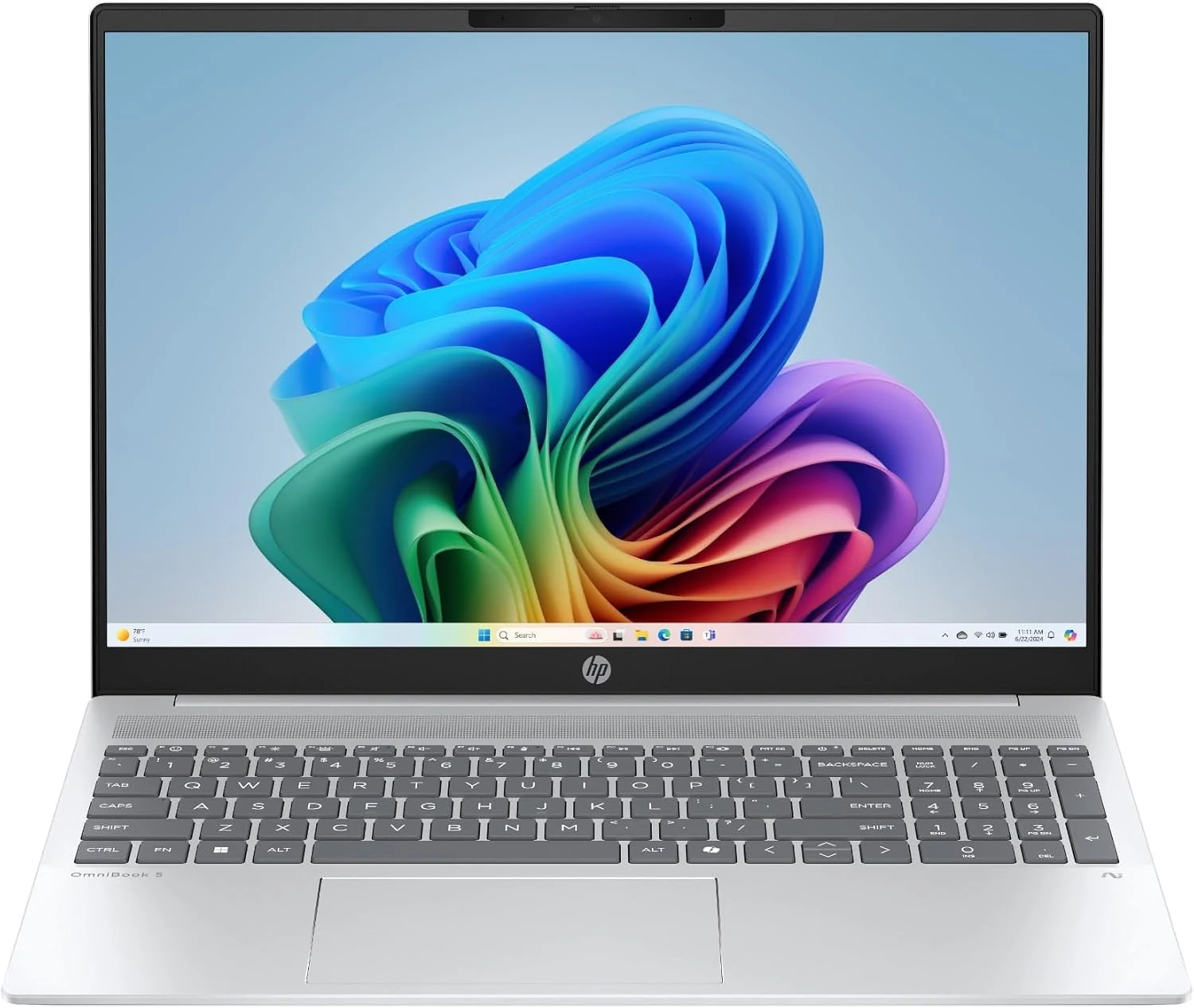 HP OmniBook 5 Laptop: Ryzen AI 7 350, 16GB DDR5 RAM, 512GB SSD, 16" 2K IPS Display, Windows 11