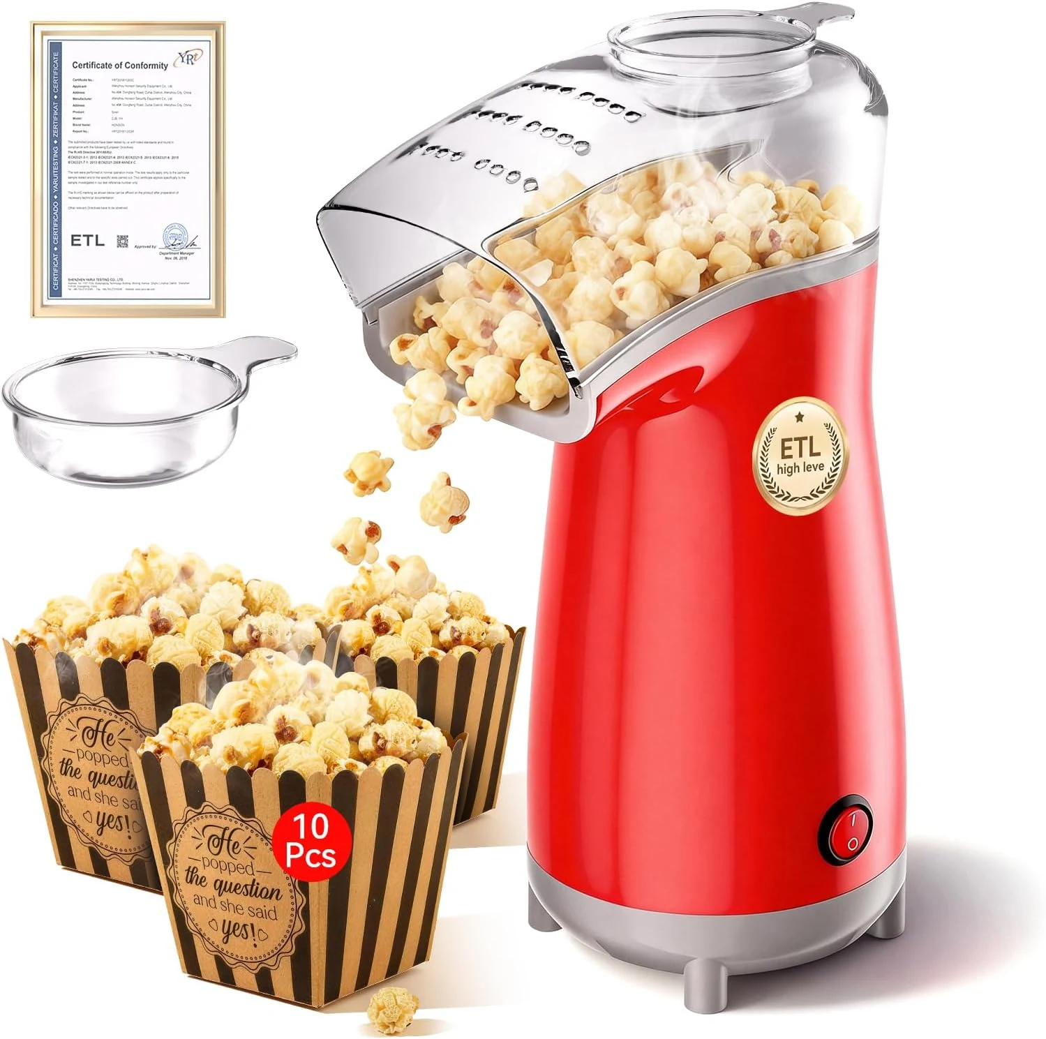 5.0Health Upgrade - Popcorn Machine, Butter Melter (Air Popper)