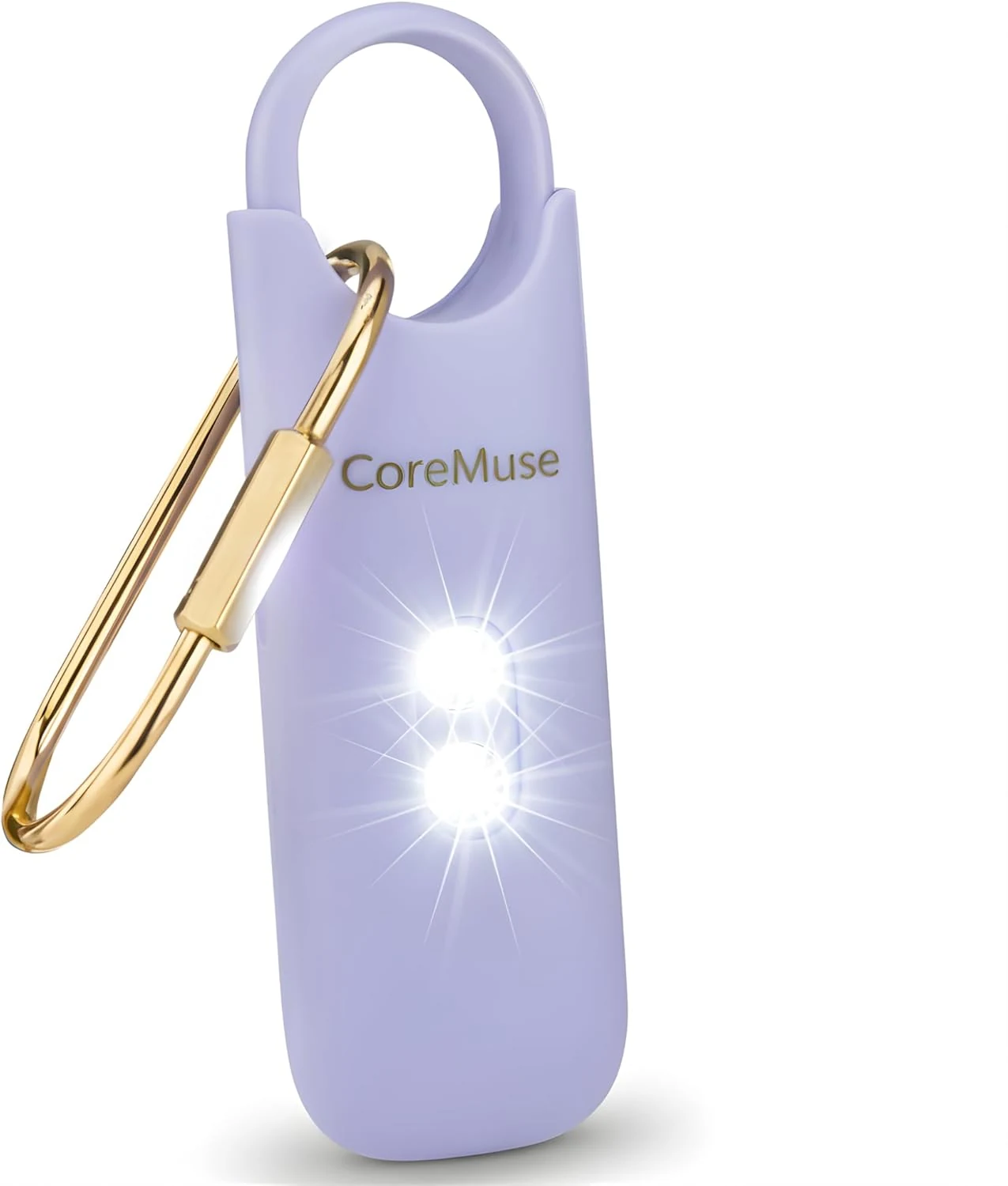 Personal Safety Alarm for Women – Panic Button 130dB Siren with Dual LED Strobe Flashlight, Rechargeable Self Defense Keychain for Night Walking, Campus, Travel Gifts for Women (Violet)
