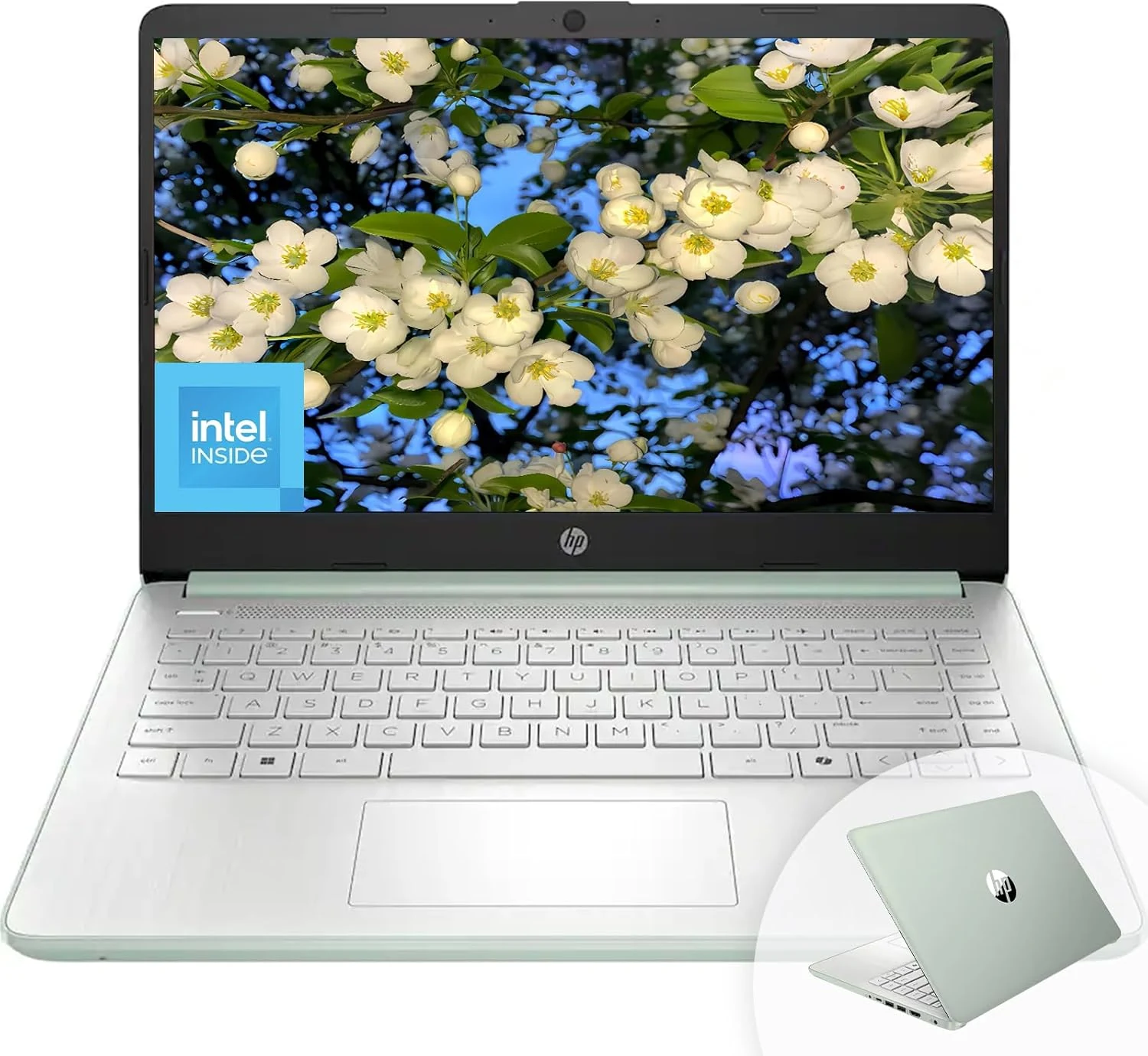 HP 14" HD Student Business Laptop, Intel Quad-Core N150, 8GB RAM, 128GB UFS, 1 Year Office 365
