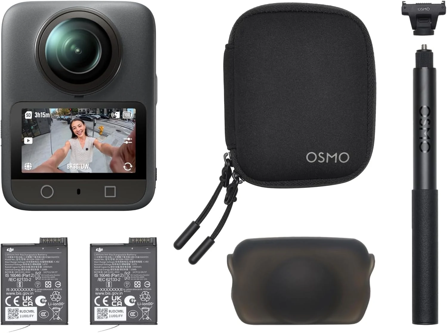 DJI Osmo 360 Essential Combo, 360 Camera with 1-Inch 360° Imaging