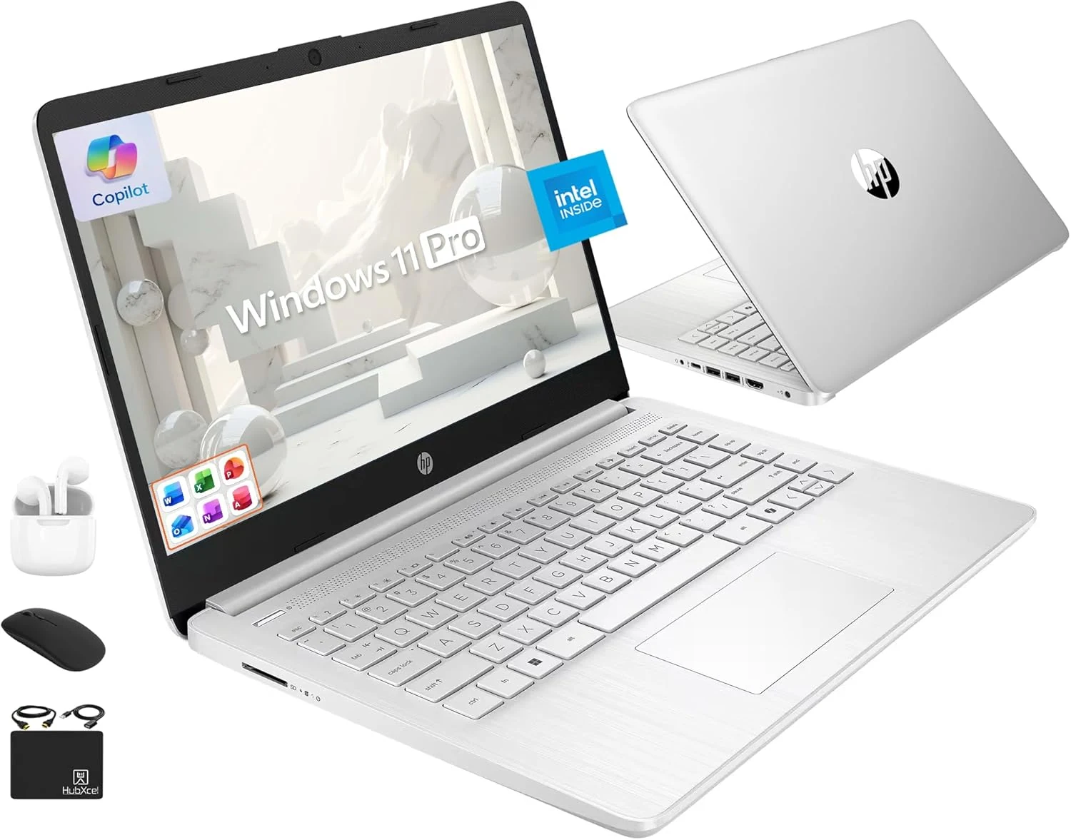 HP Ultrabook 14 Laptop Computer Business Study & Home 2025, Lifetime MS Office + Windows 11 Pro