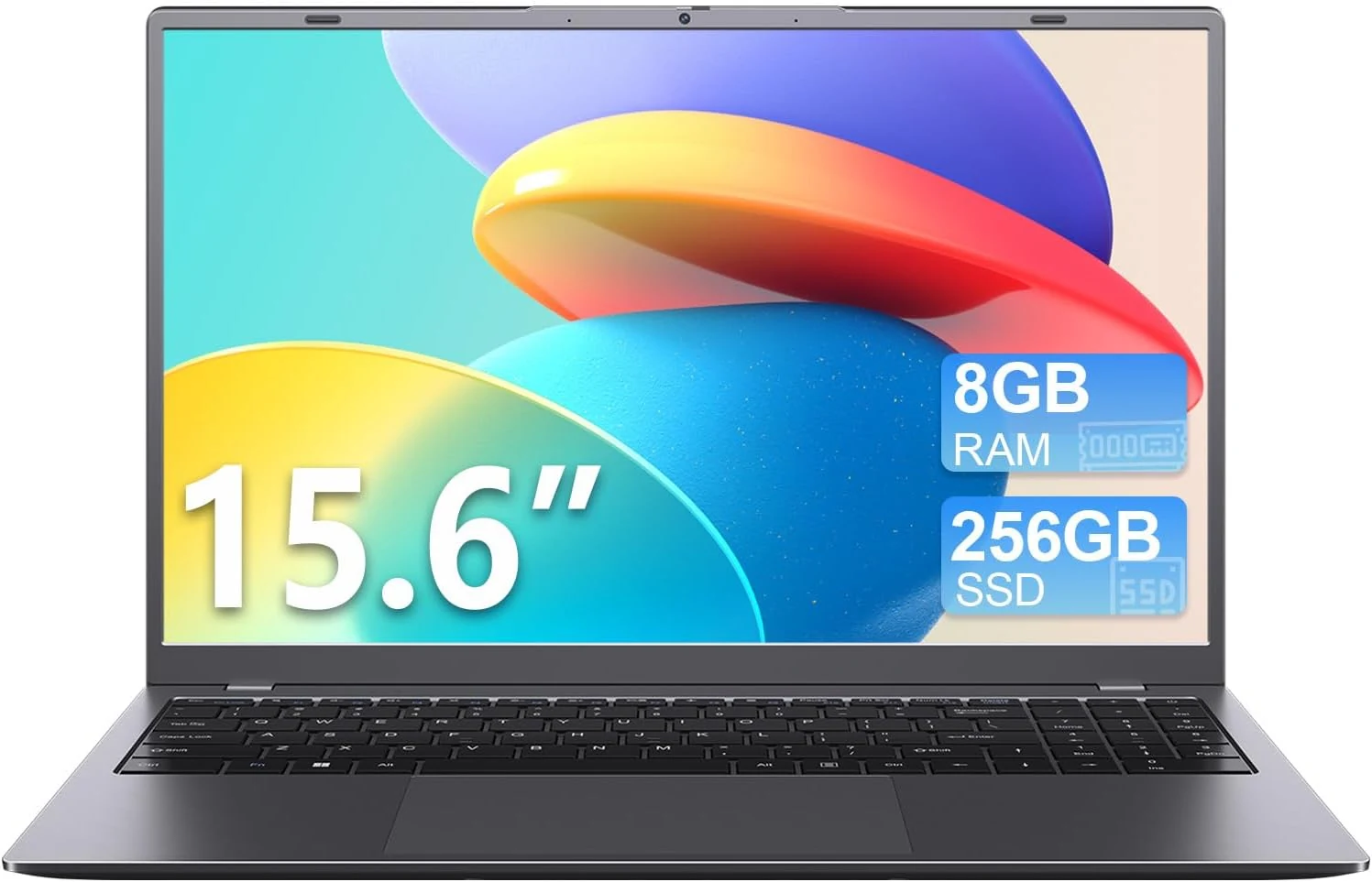 KINOBUC 15.6-inch laptop with Pentium, 8GB RAM, and 256GB SSD