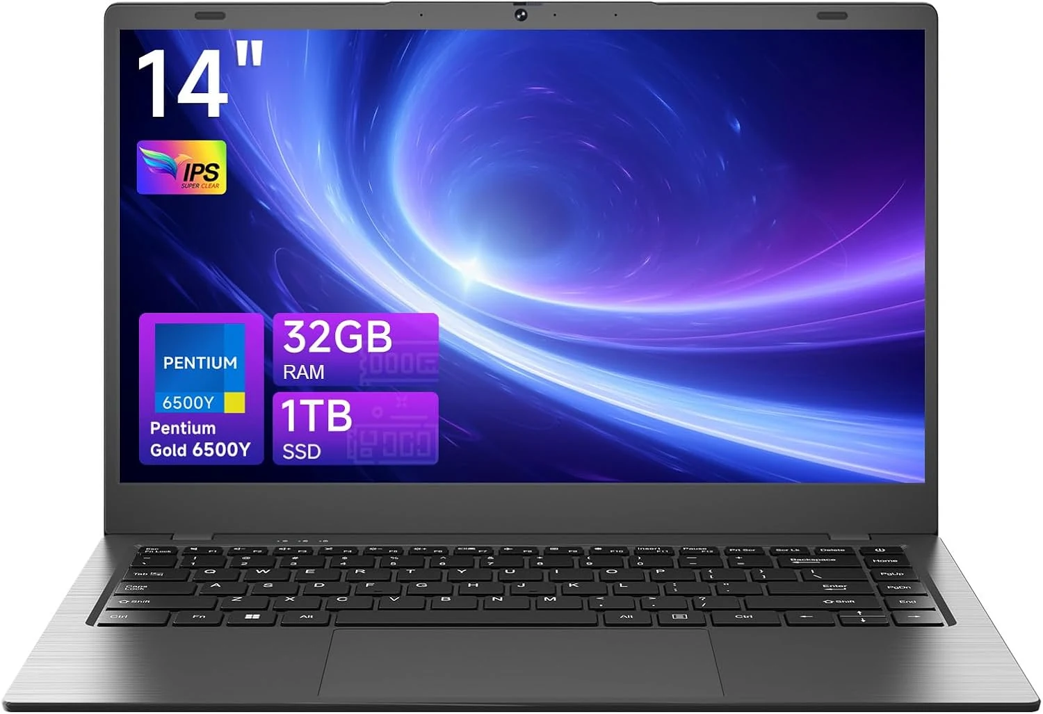 Laptop 32GB RAM 1TB SSD, Gold Pentium Processor (Up to 3.4GHz) 14 Inch IPS FHD, MAXVELTH (Win 11)