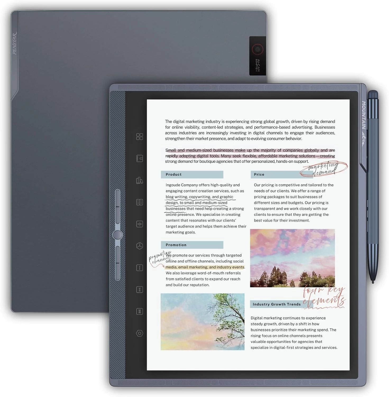 Penstar eNote Pro – The Clearest Color E-Ink Paper Tablet