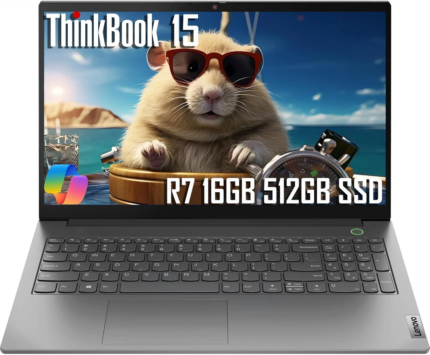 Lenovo ThinkBook 15 Business Laptop (15.6" FHD Anti-Glare, 16GB RAM, 512GB SSD, AMD Ryzen 7 5825U)
