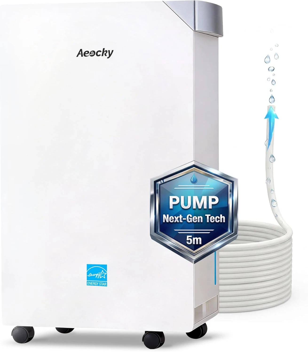 AEOCKY 4500 Sq.Ft Energy Star Most Efficient 2025 Dehumidifier with Pump