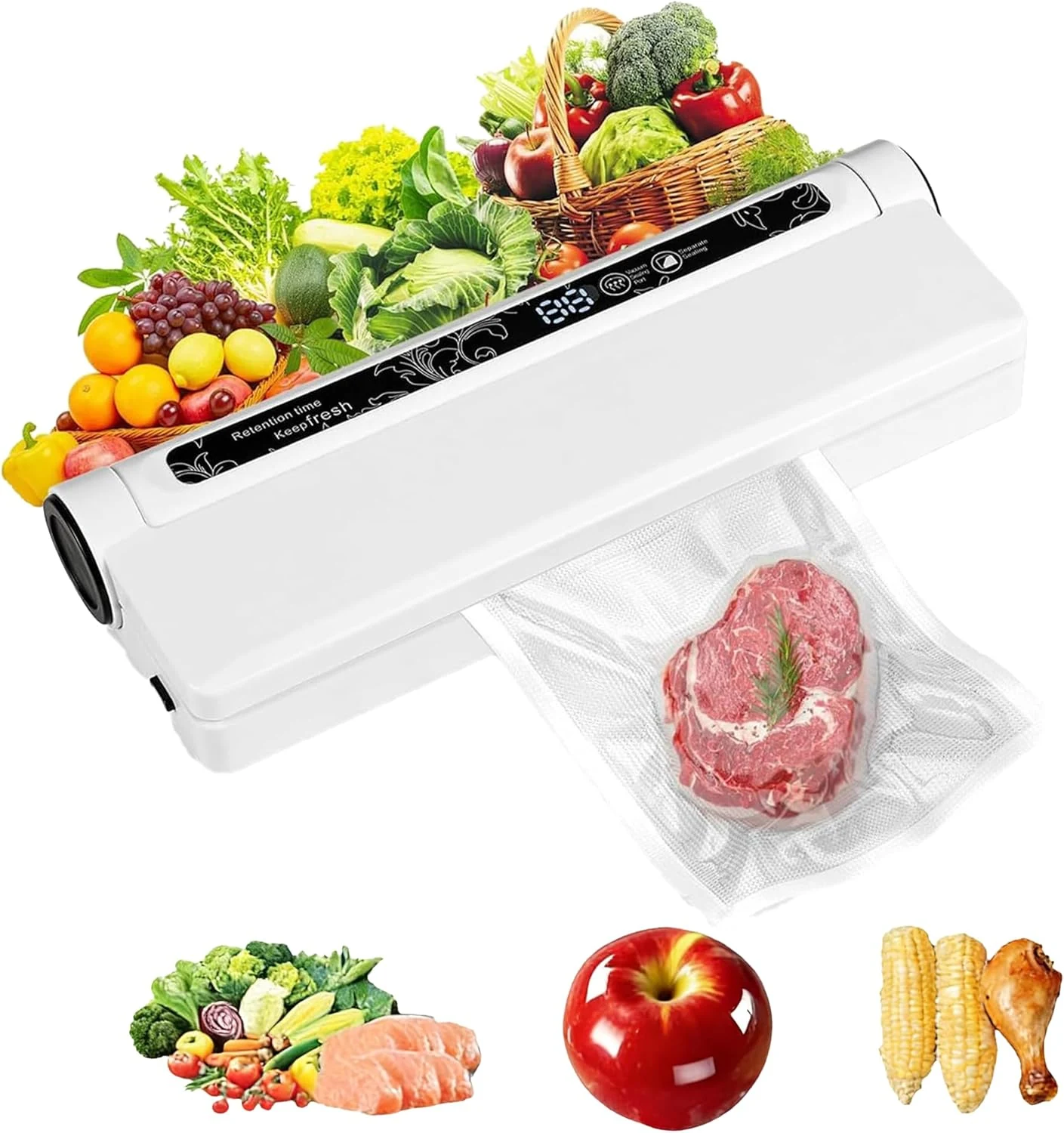 Food Saver Vacuum Sealer Machine, 75KPA Strong Suction for Dry/Wet review