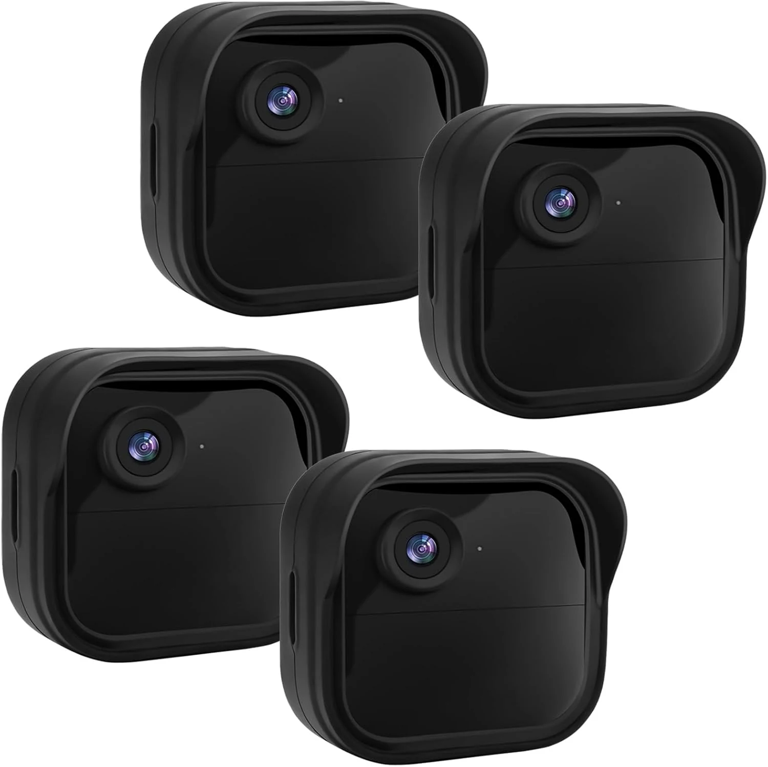 Silicone Case Cover for Blink Outdoor 4/2K+ (4-Pack, Black)