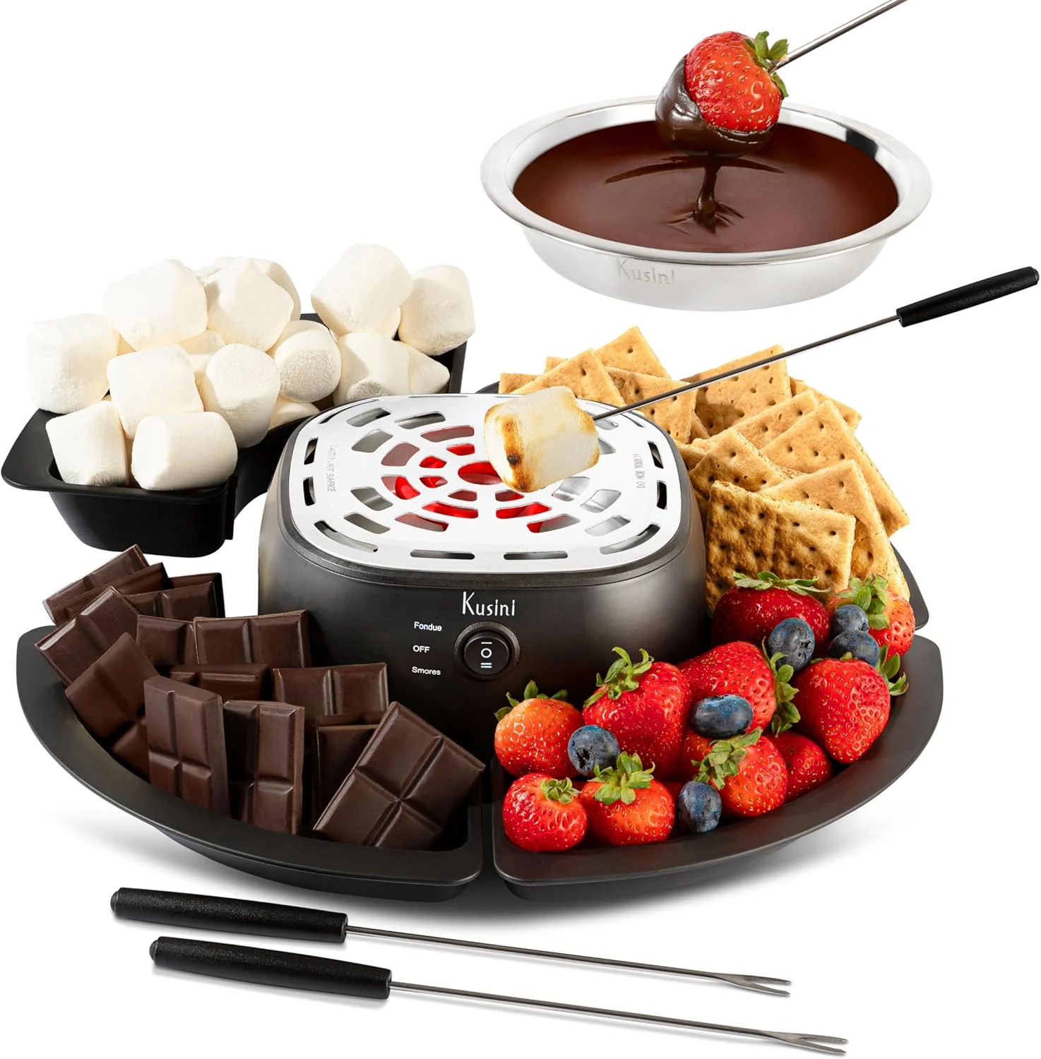 Kusini 2 in 1 Electric Fondue Set & Smores Maker
