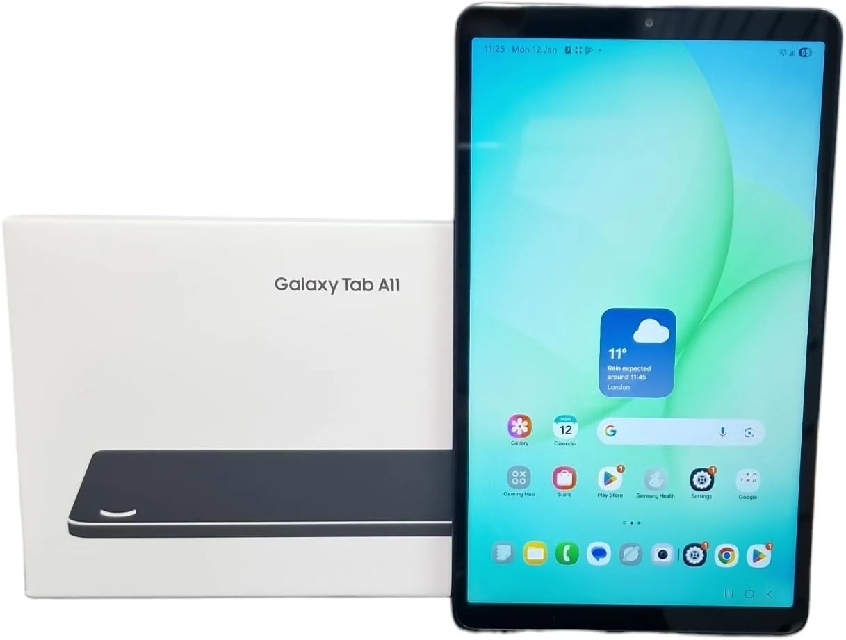 Samsung Galaxy Tab A11 4G LTE (2026) 64GB, 4GB, Wi-Fi + LTE | 8.7" 90Hz Android Tablet, Octa-core 6nm, Dual Speakers | International Model Unlocked for T-Mobile & GSM Only | 20W Charger Bundle (Gray)