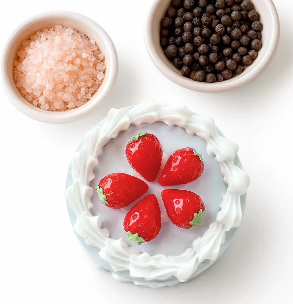 2.5-Inch Cute Spice Grinder – Strawberry Cake Style for Pepper, Seasonings & Herbs
