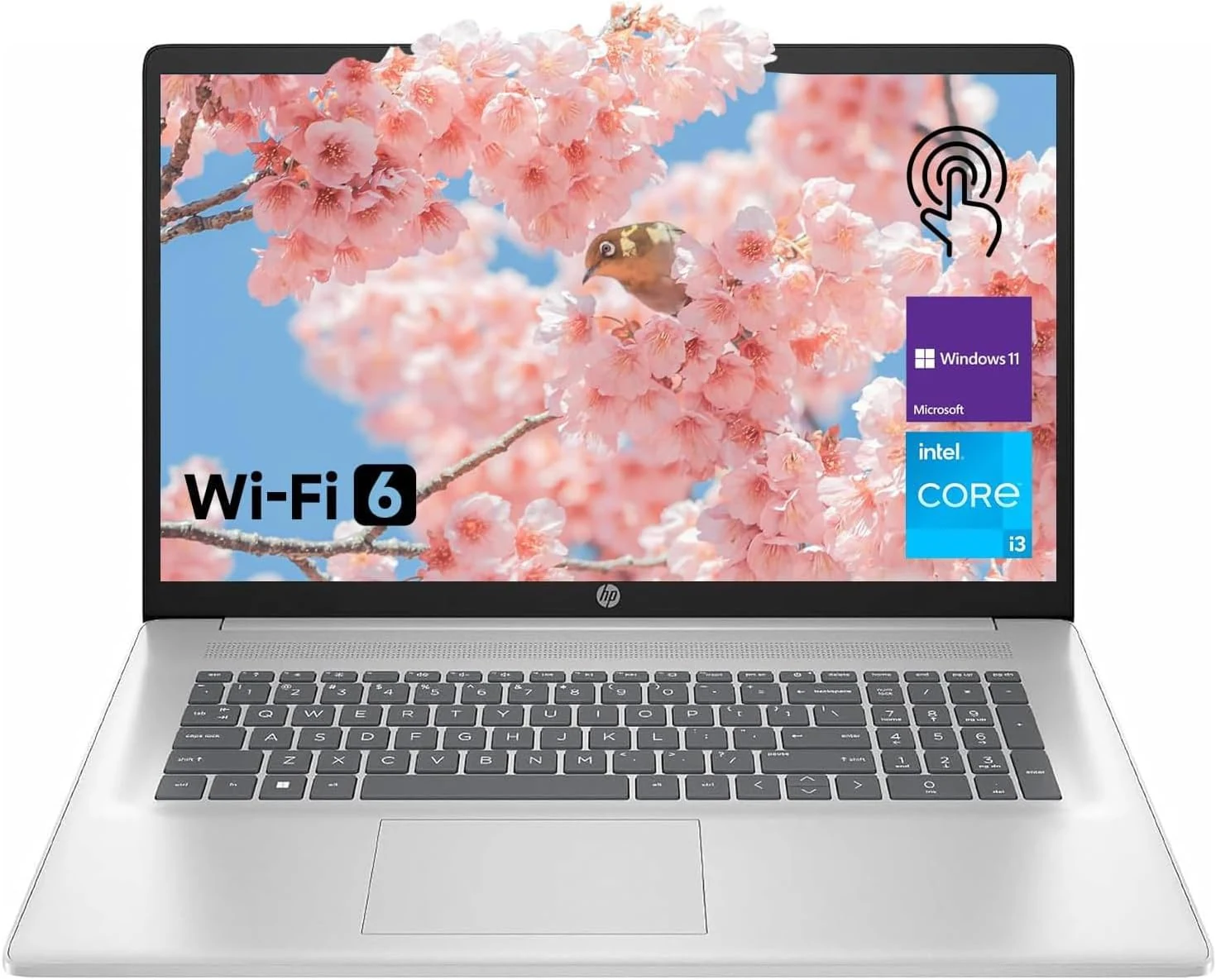 HP 17.3" Laptop for Home, Students, Business, Lifetime Office 365 for The Web, 17.3" Touchscreen