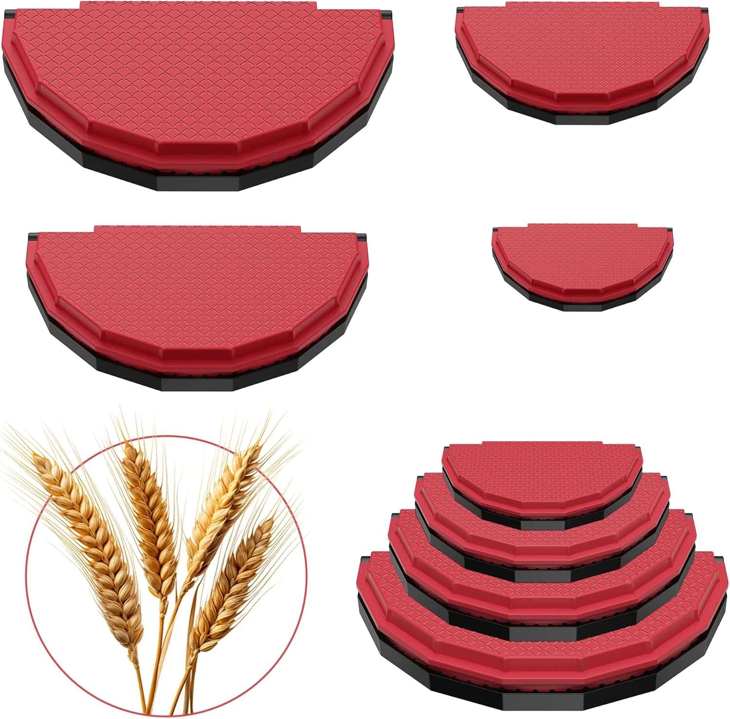 4 Pack Tortilla Sealers, 4-In-1 10"+8"+6"+4" Flour Tortilla Crimper, Quesadilla Maker, Tortilla Press