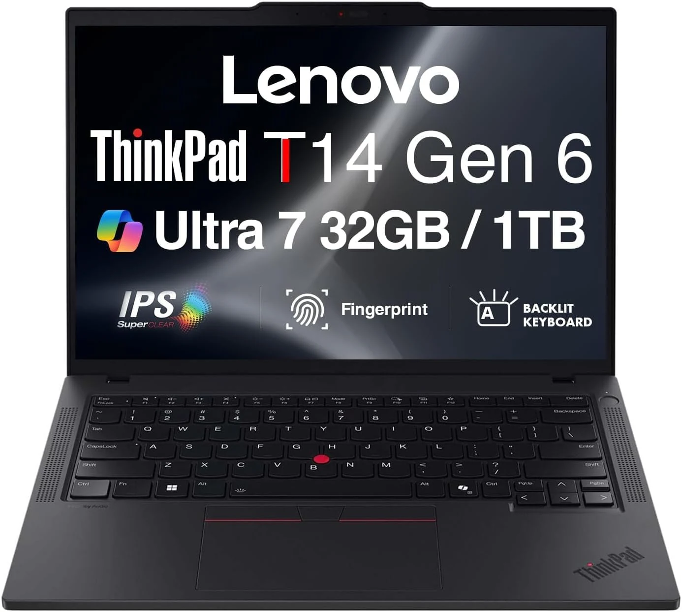 Lenovo ThinkPad T14 Gen 6 Copilot+ AI Business Laptop 14.0" (Ultra 7, 32GB, 1TB SSD)