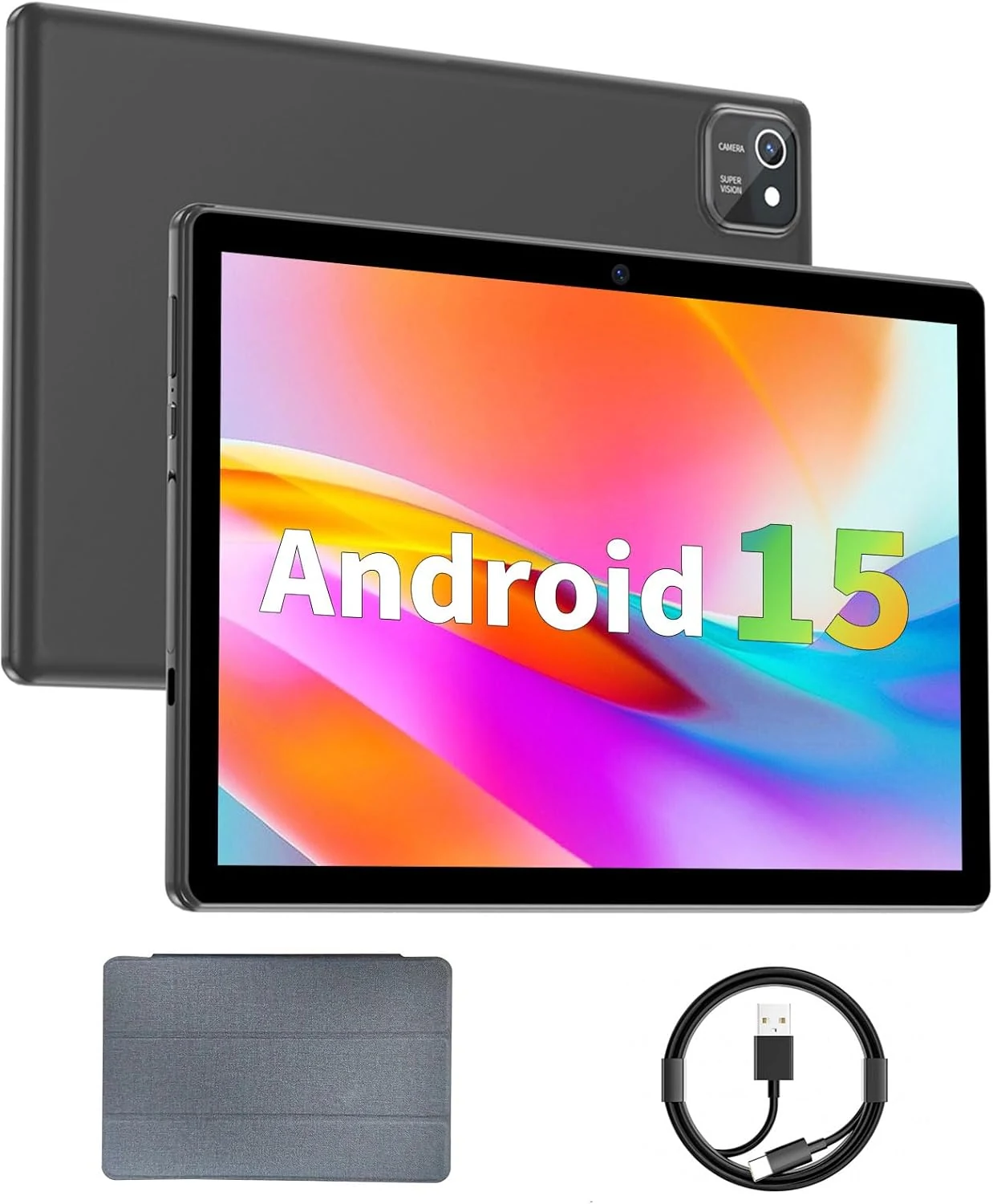 aiprotablet 10-inch Android 15 tablet (12GB RAM, 64GB storage expandable up to 1TB)