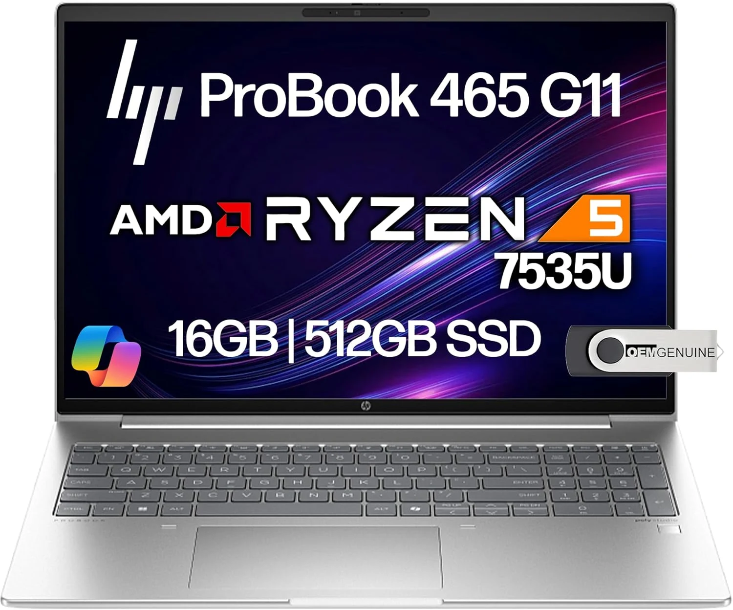 HP ProBook 465 460 G11 Business Laptop 16” FHD+ Display