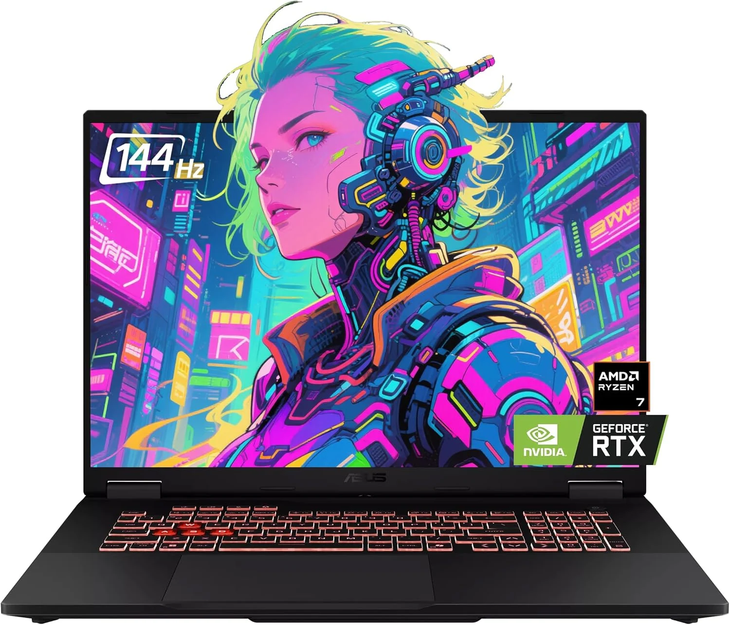 ASUS TUF A18 Gaming Laptop, 18" FHD+ 144Hz Display, AMD Ryzen 7 260(>i7-14650HX), NVIDIA GeForce RTX 5060, 32GB D5 RAM, 1TB SSD