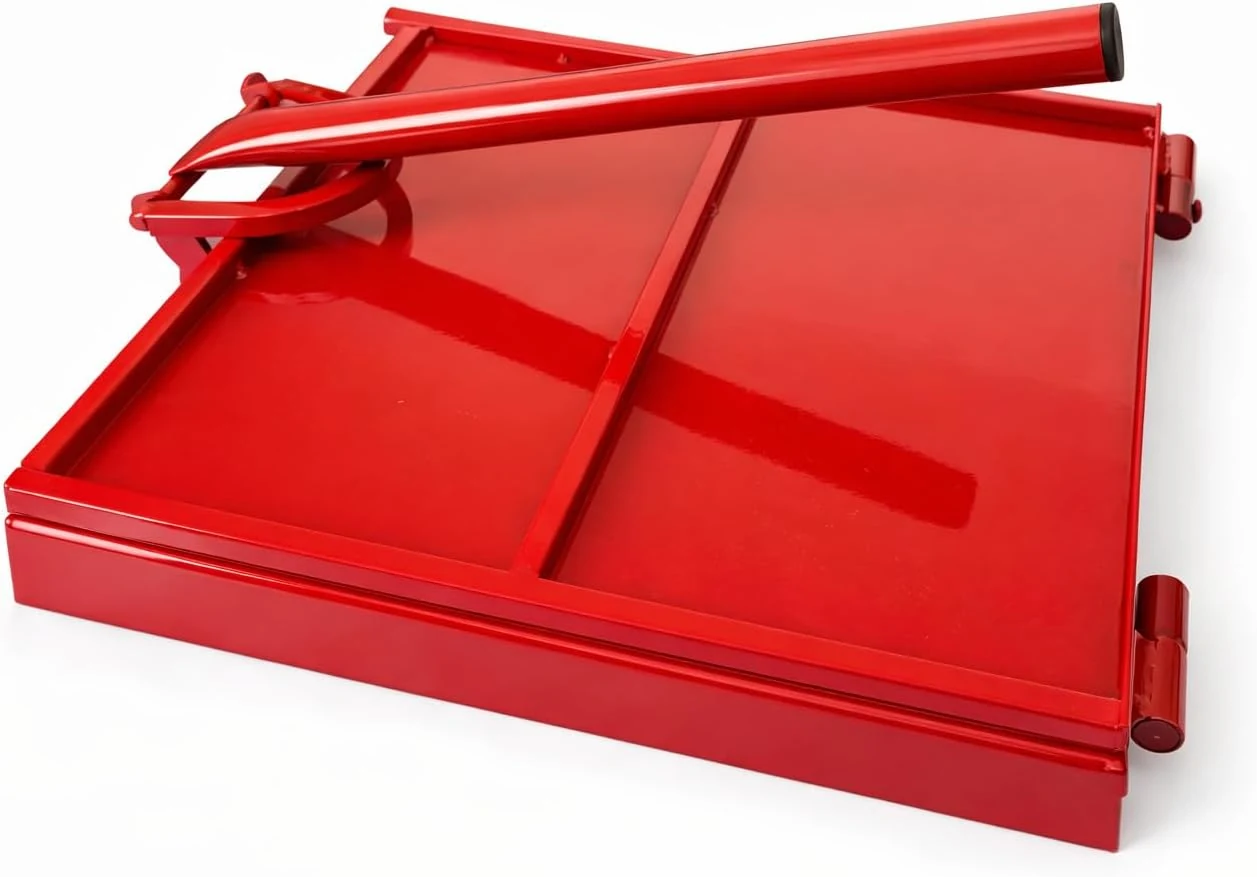 12" Commercial Steel Tortilla Press-Heavy Duty-Mexican Style Tortilla Maker, Flatbread-Red