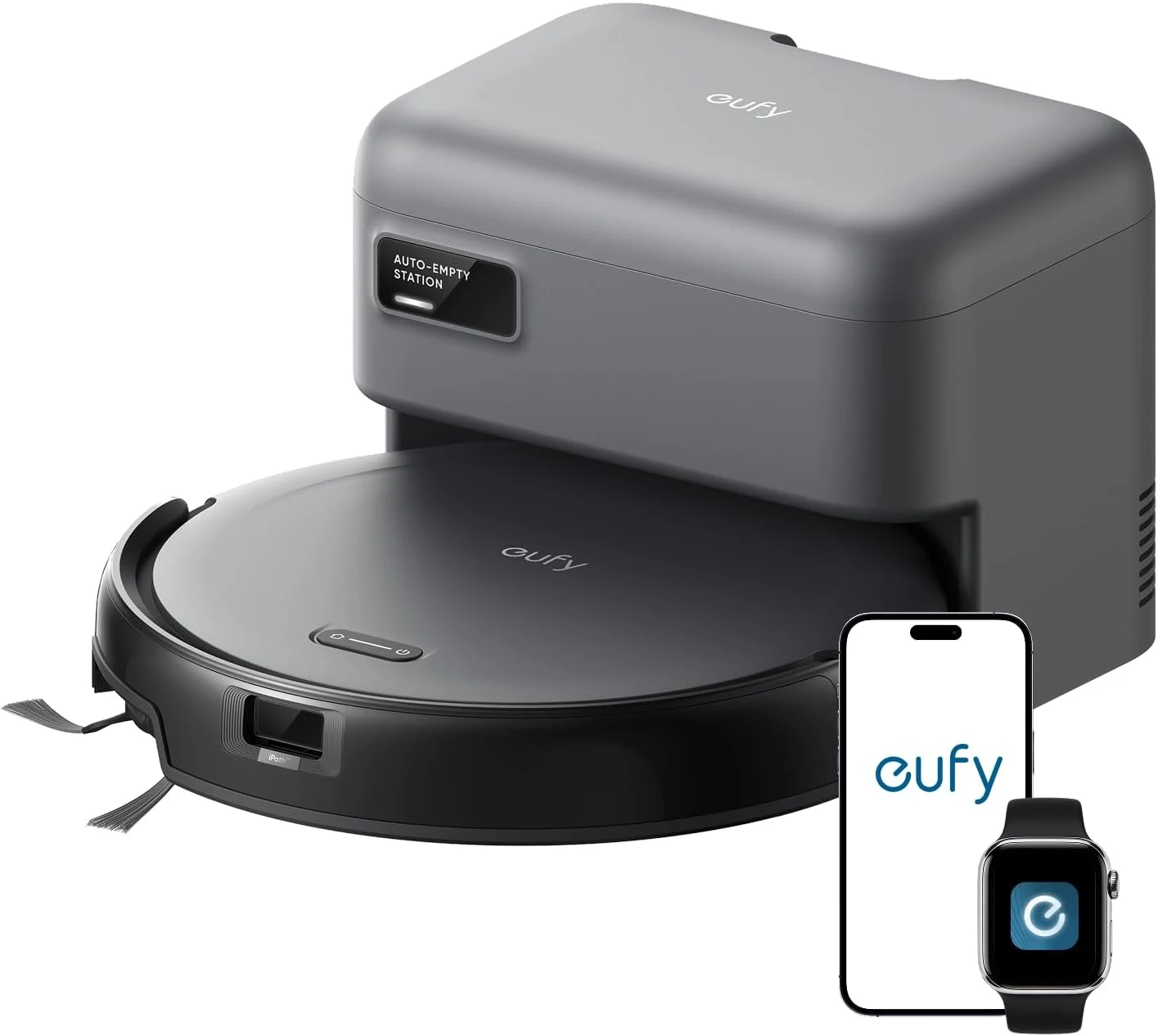 eufy C10 Robot Vacuum Self Emptying, 8 Weeks Hands Free, Advanced Smart Mapping with LiDAR Navigation