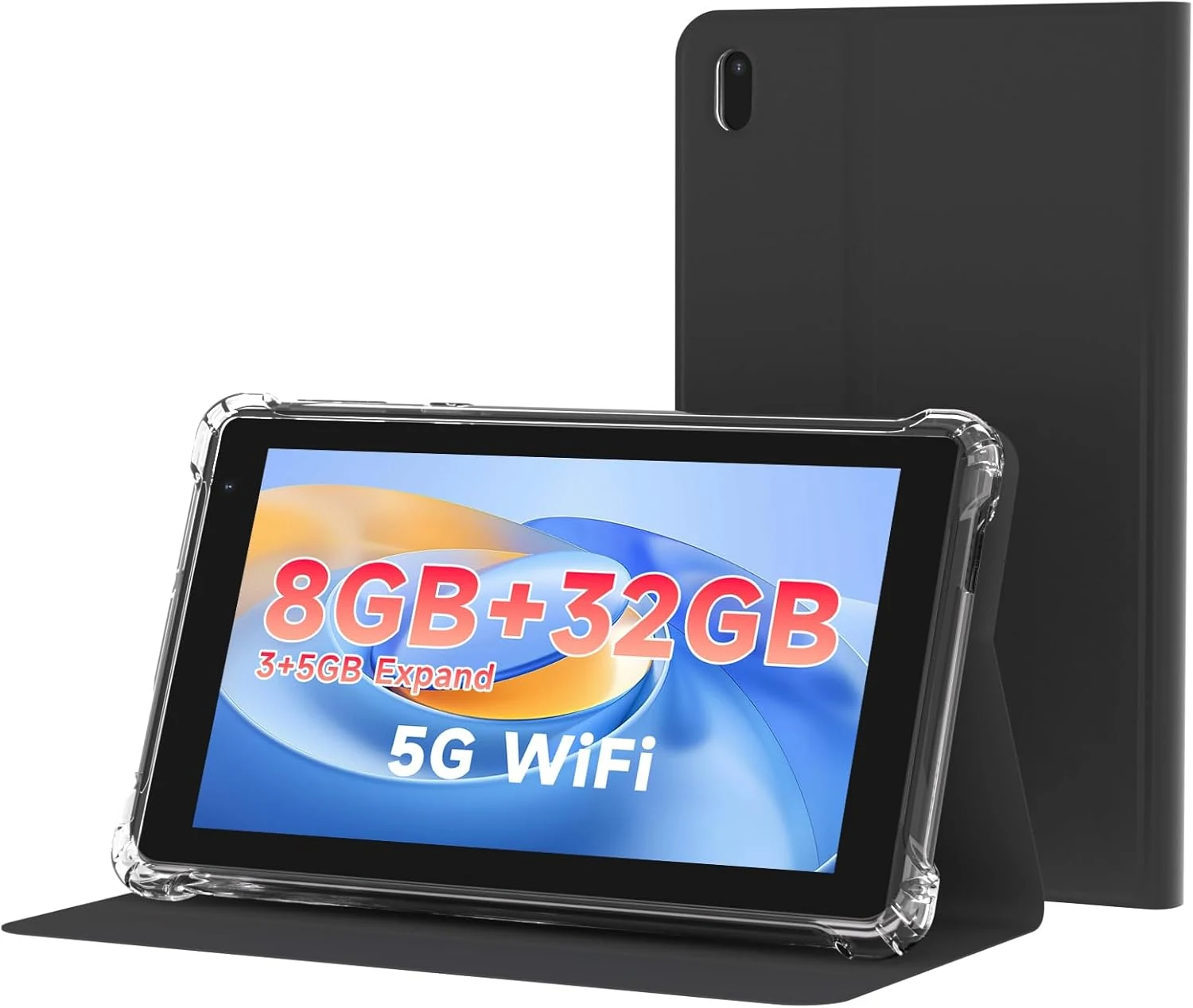 WUIUHOU 7 inch Android 14 Tablet with Case (8GB RAM, 32GB Storage, Wi‑Fi 6)