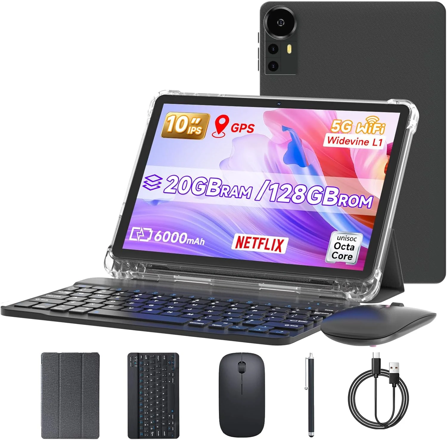 DIGITHINK 128GB Tablet PC 10 inch Android 15.0