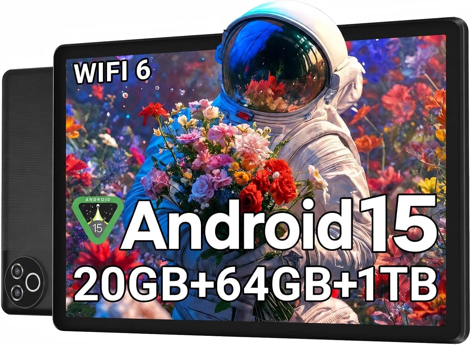 Evermyth Android 15 Tablet 10 Inch (20GB RAM, 64GB ROM, up to 1TB expandable)