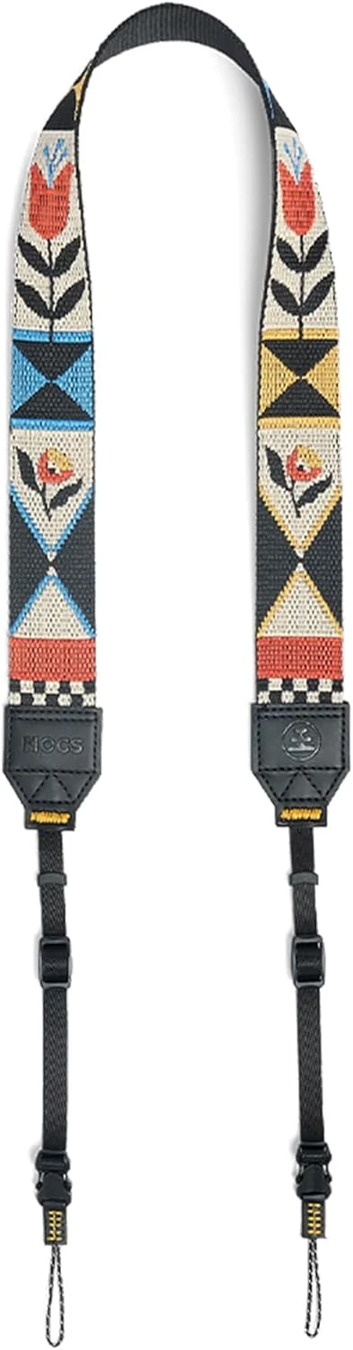 Nocs Provisions NocLoc Woven Tapestry Strap, Binocular & Camera Carry Accessory for All‑Day Comfort Hold - Flora