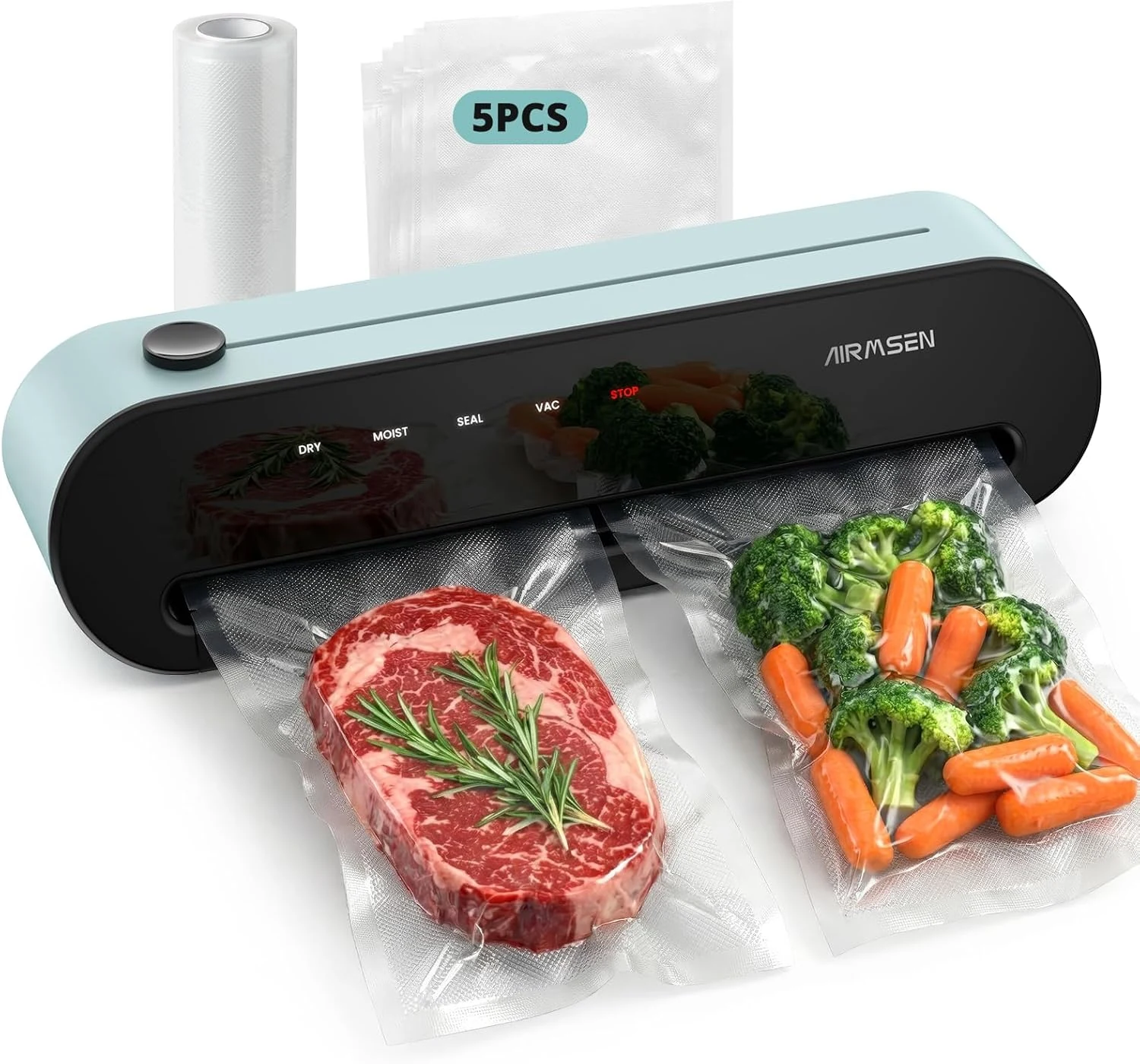 AIRMSEN 1-Step Vacuum Sealer for Food, 6-in-1 Fully Automatic Vacuum review