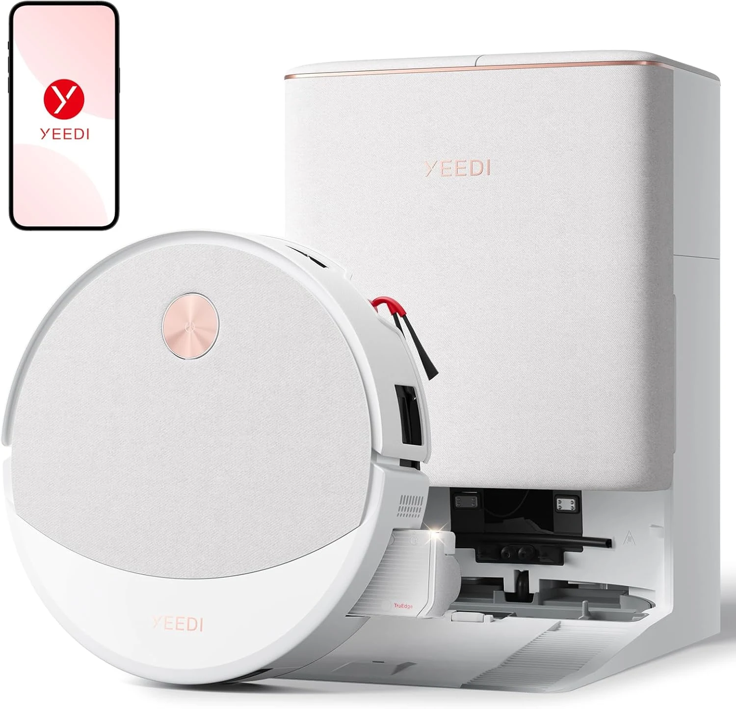 Yeedi M16 Infinity Robot Vacuum and Mop, 30000Pa Suction, Self-Cleaning Roller Mop