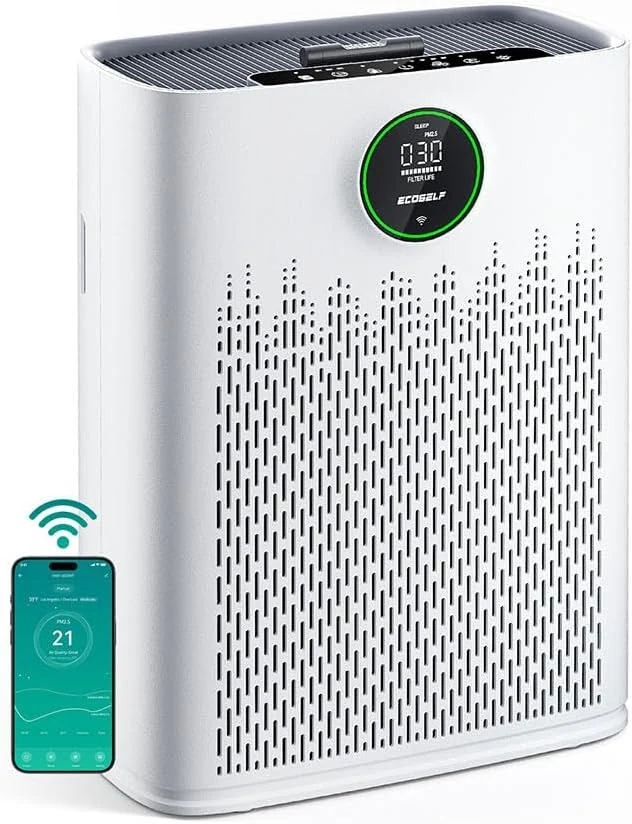 ECOSELF Smart Air Purifier for Home Large Rooms, with WiFi