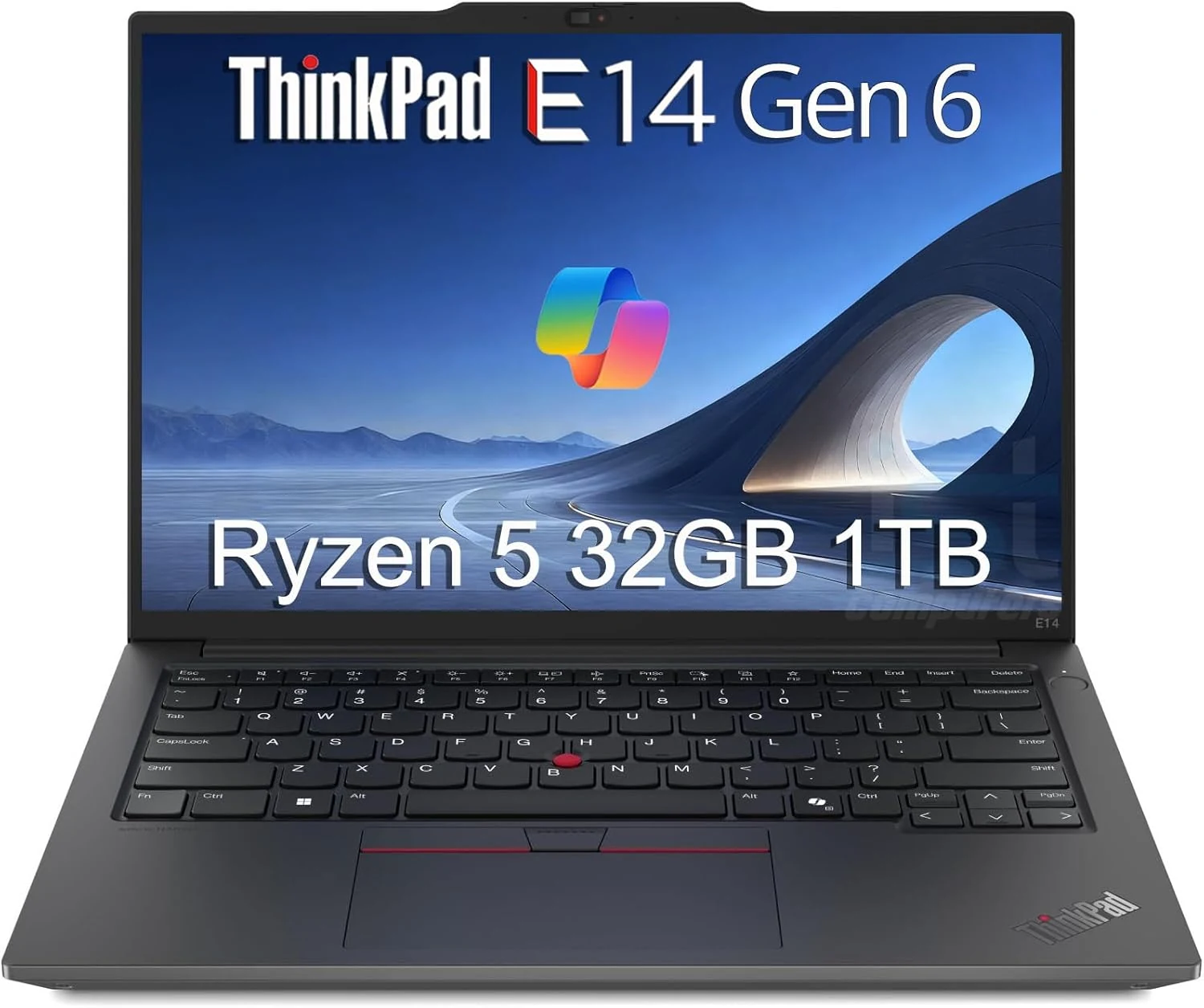 Lenovo ThinkPad E14 Gen 6 Business Laptop (14" FHD+ Anti-Glare, AMD Ryzen 5 7535U, 32GB DDR5, 1TB SSD)