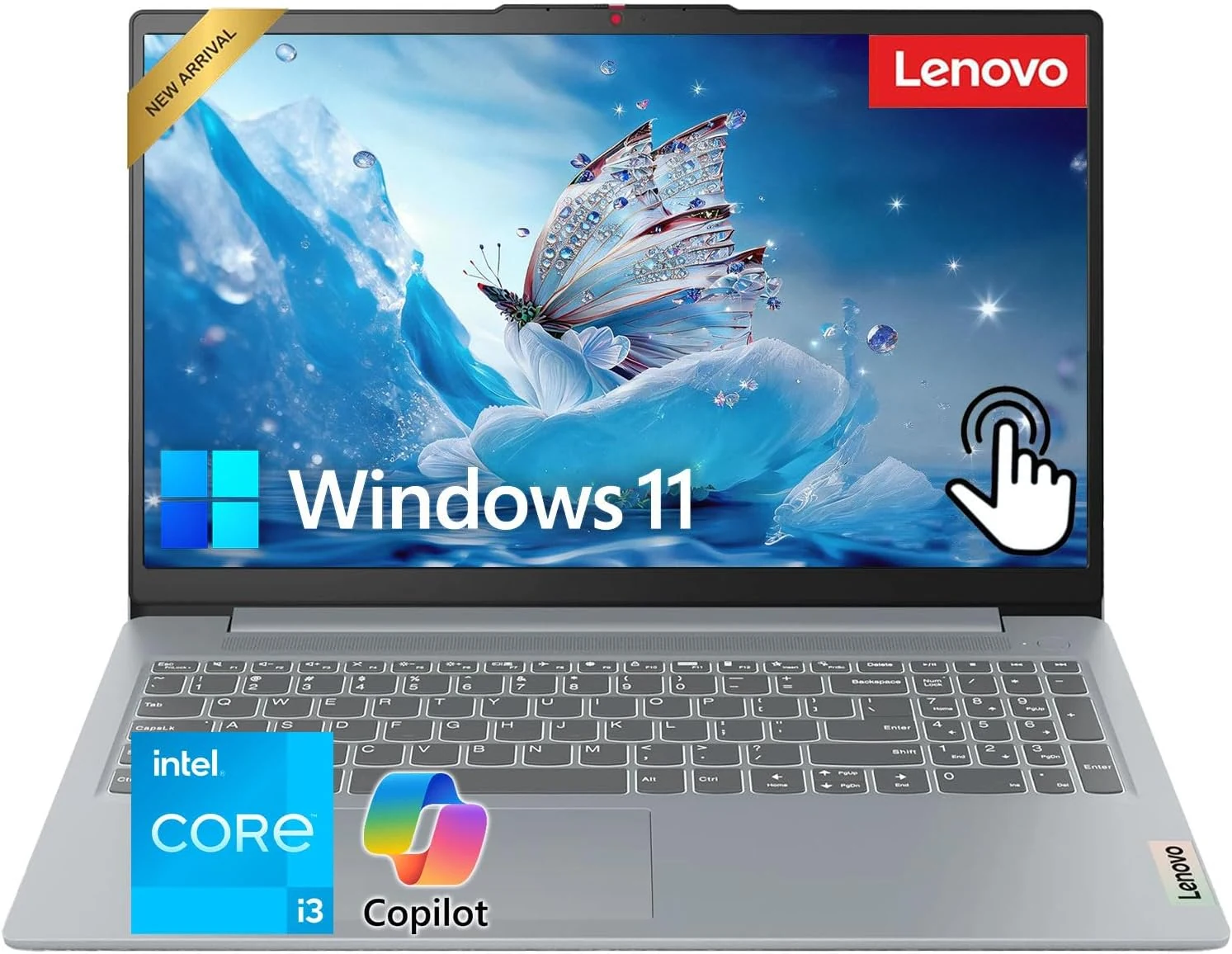 Lenovo IdeaPad • 15.6" FHD Touchscreen Business Laptop • Intel Core i3-1215U • 8GB RAM • 256GB SSD