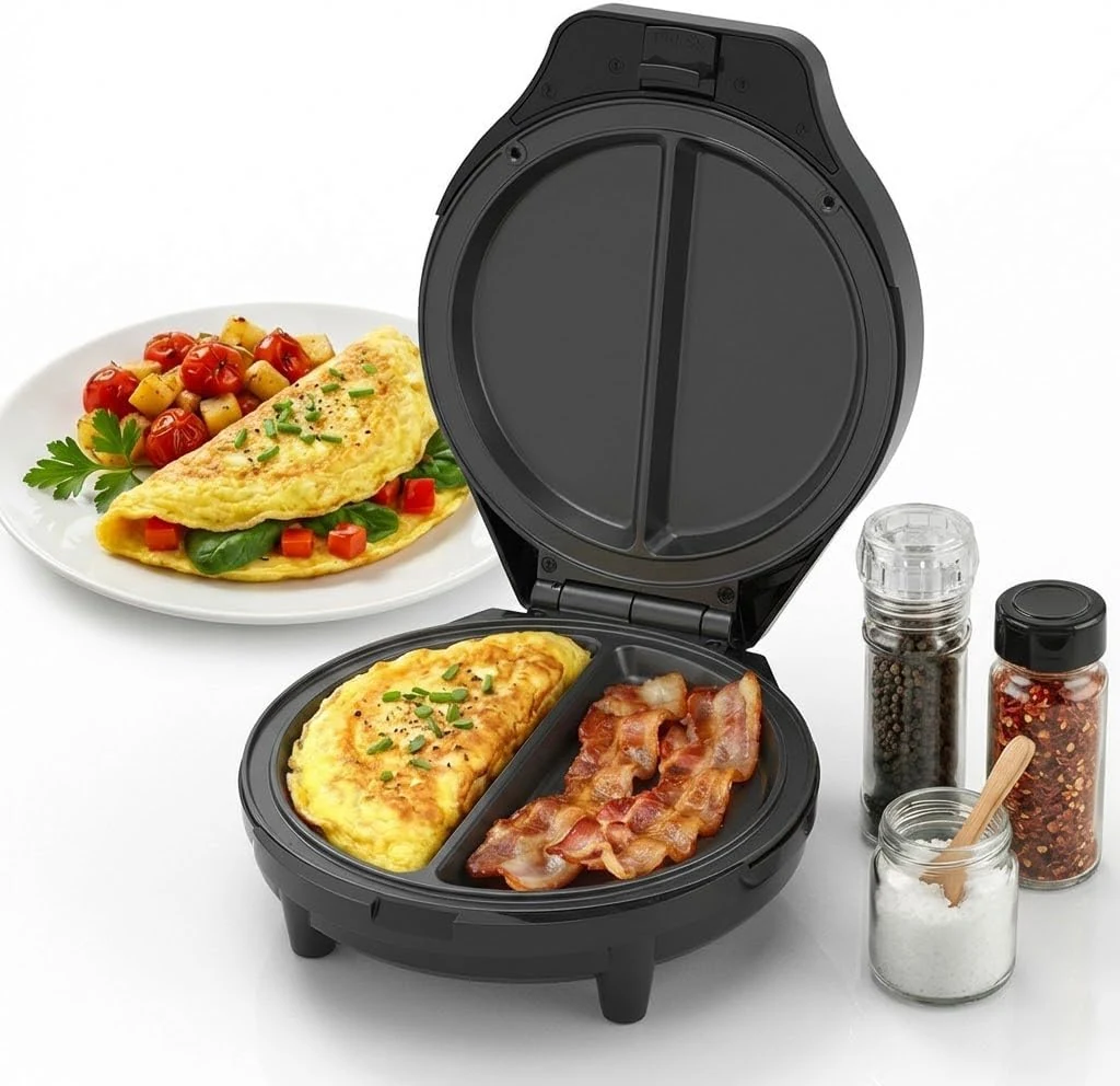 GEELII dual-zone electric omelette maker
