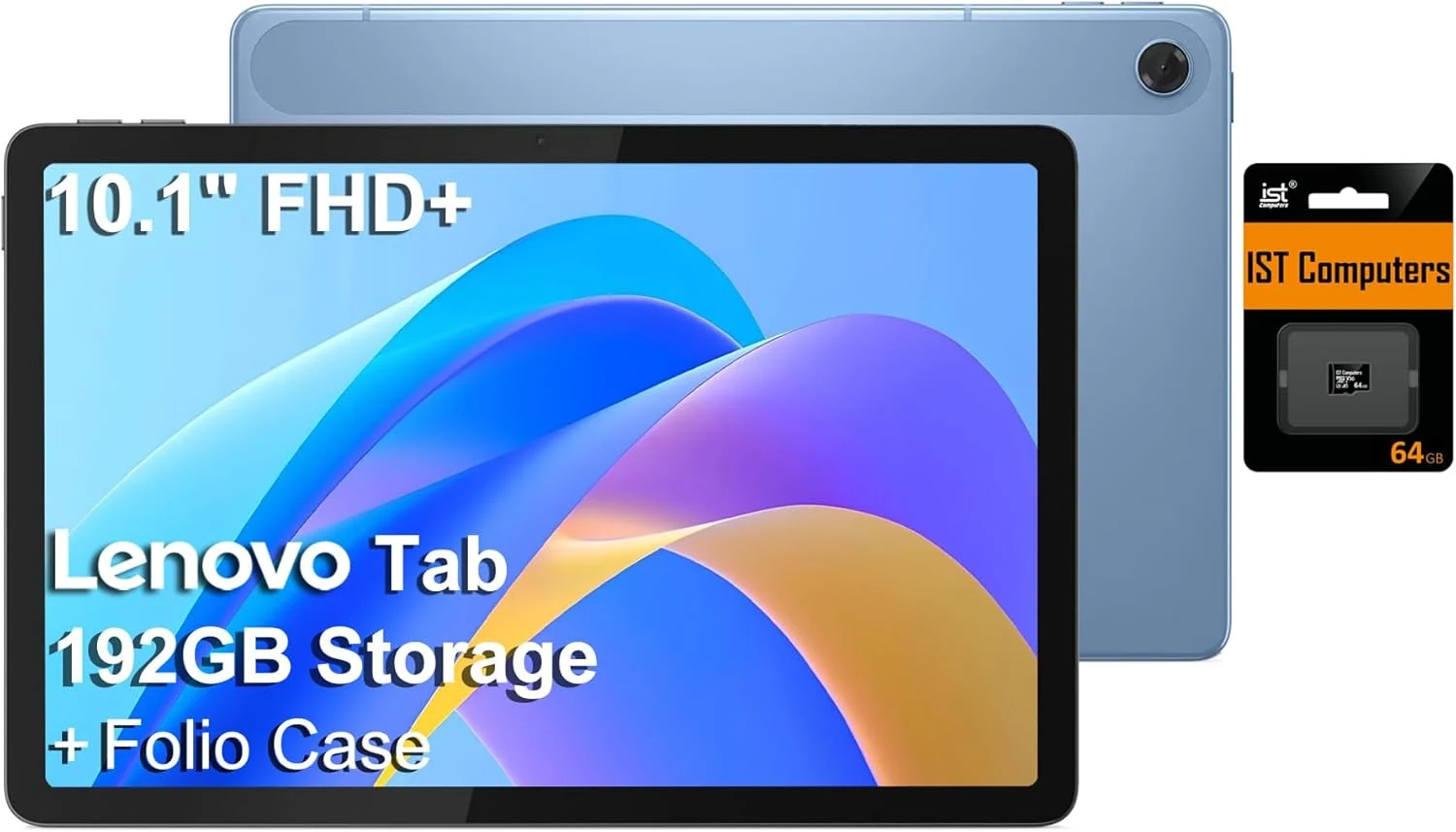 Lenovo Tab M10 10.1" Idea Android Tablet, 192GB Storage (128GB eMMC+64GB SD Card)