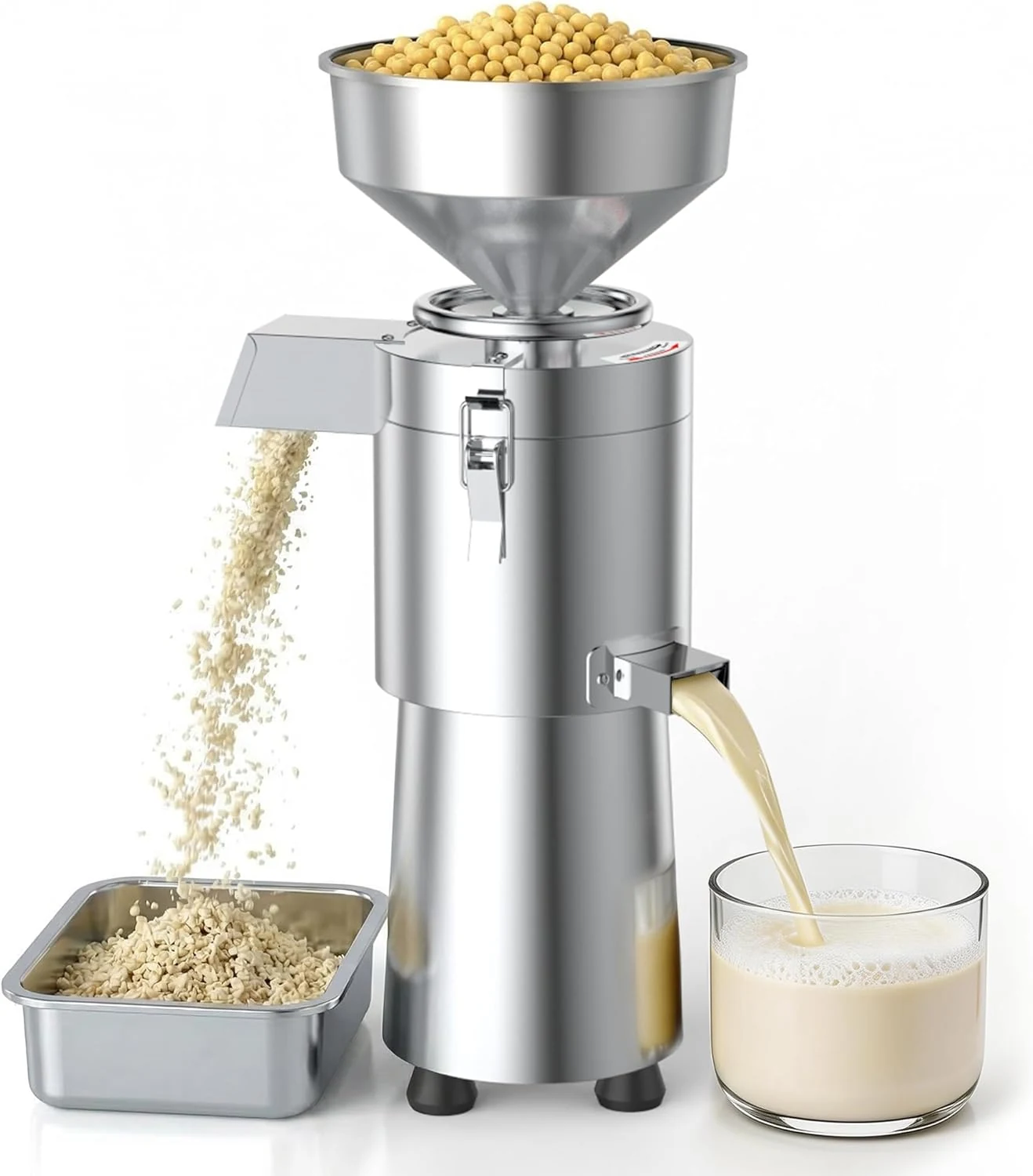 LLBWACT Commercial Soy Milk Maker (1100W, 25KG/H, Stainless, Wet Grinding)