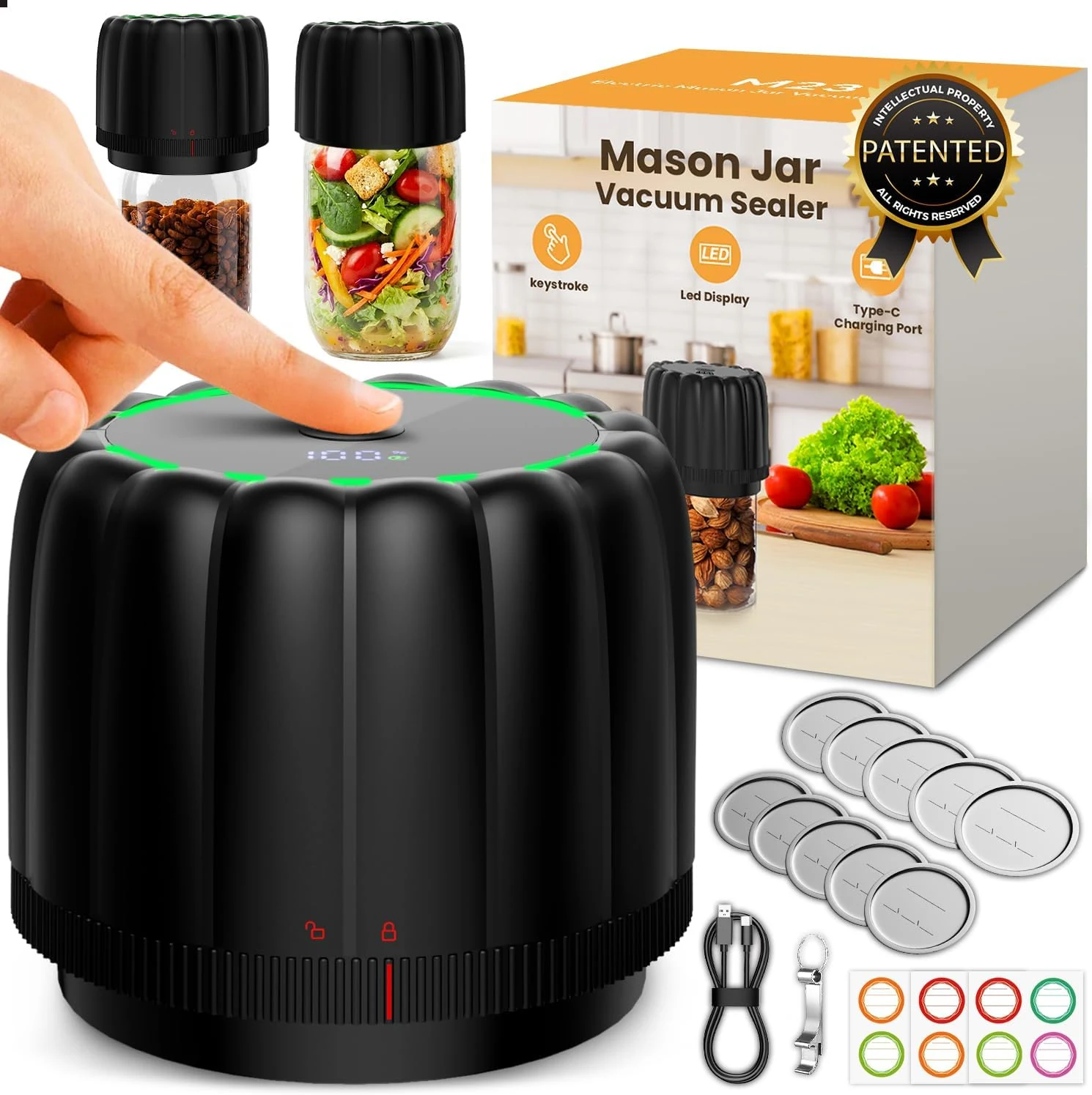 RACAZL Upgraded Electric Mason Jar Vacuum Sealer Kits for Regular review