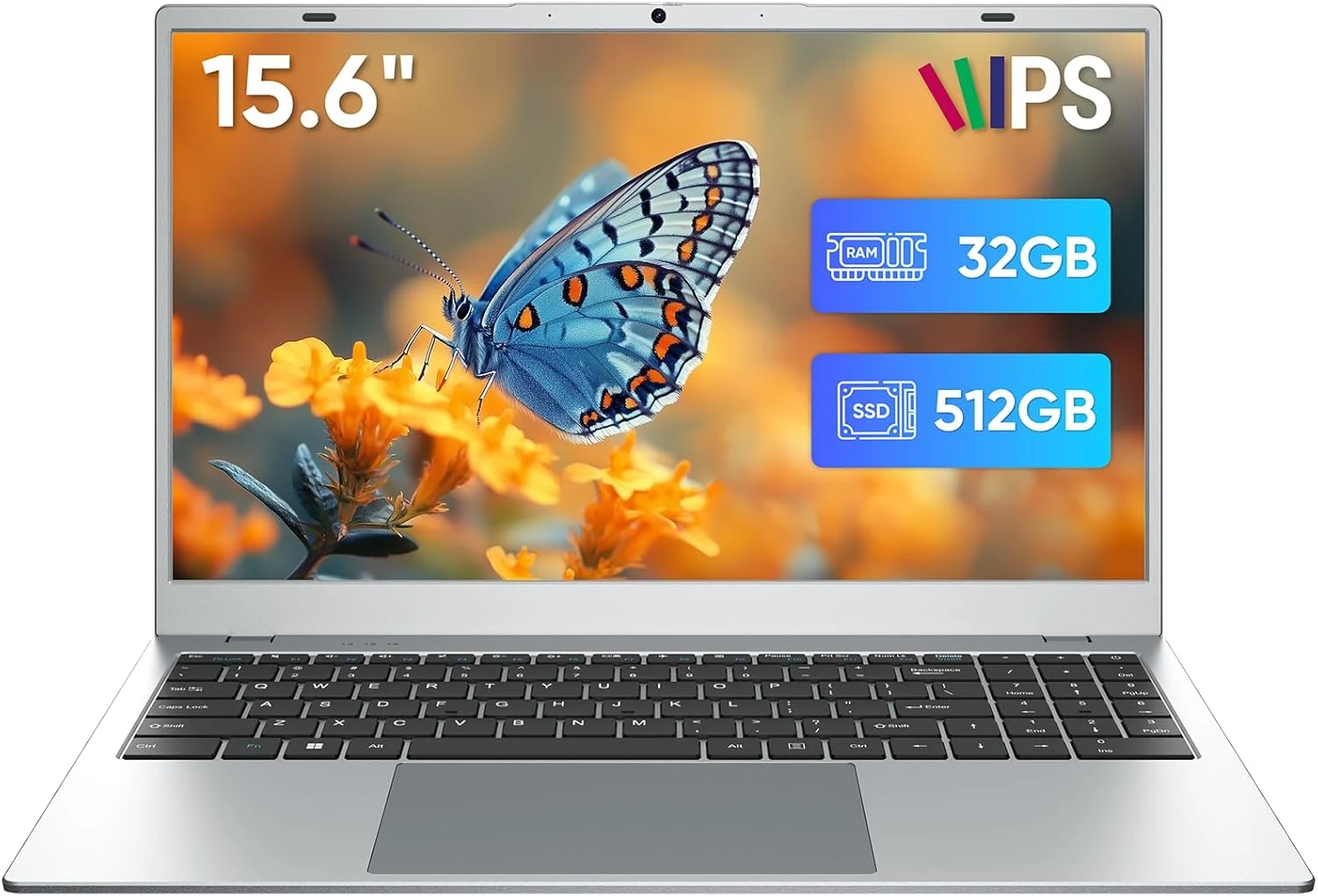 15.6" Laptop 32GB RAM 512GB SSD Laptops with Pentium 6500Y Processor (BTC519)
