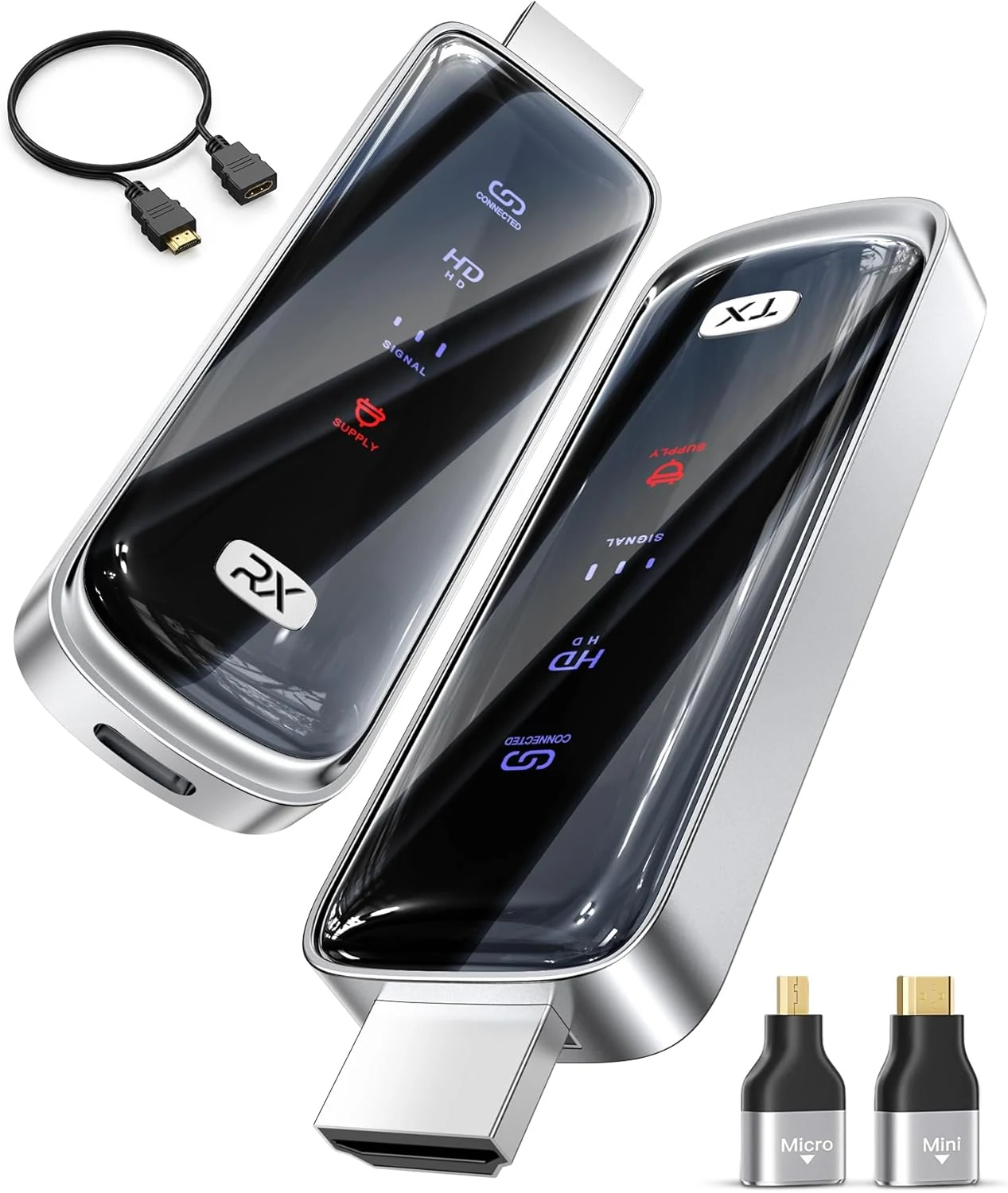 Futureagle wireless hdmi transmitter and receiver 328ft/100m, 4K decode plug & play (S8)