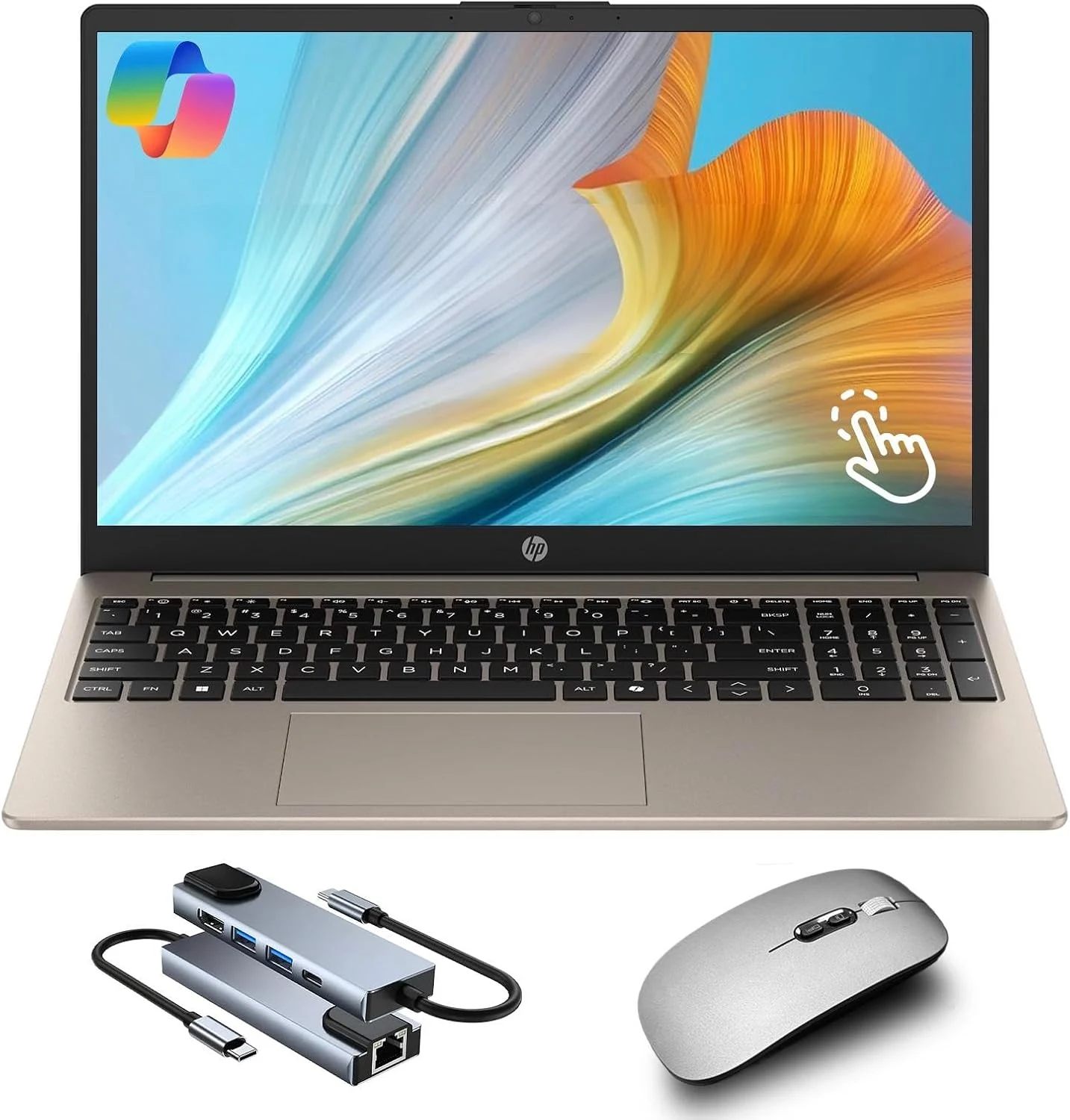 HP 15.6’’ Touchscreen Laptop for Business & Student, Intel Core i3